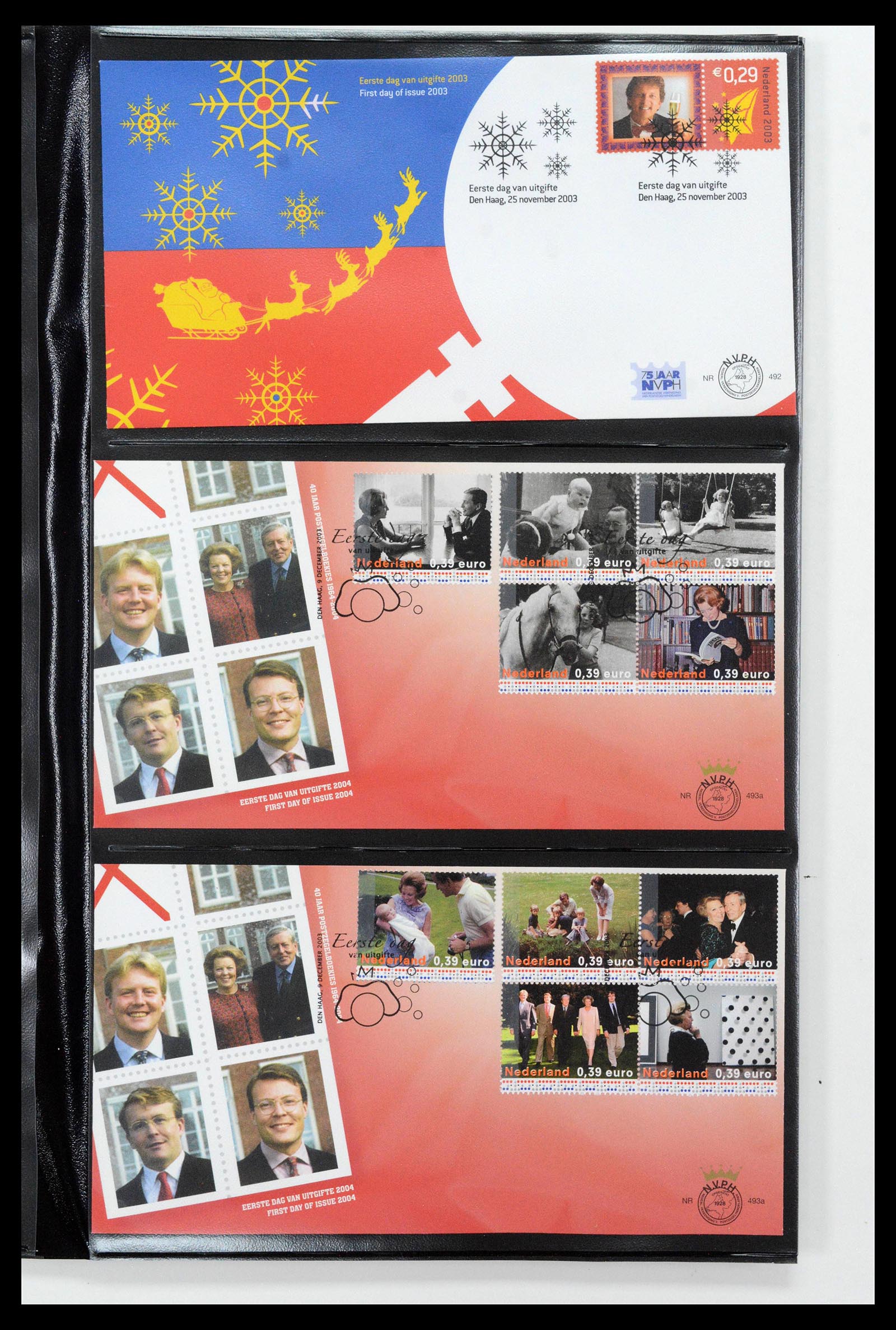 38994 0027 - Postzegelverzameling 38994 Nederland FDC's 2001-december 2023!