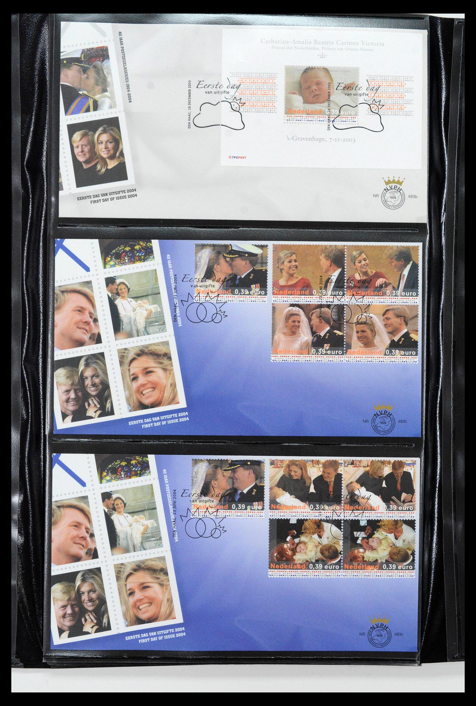 38994 0028 - Stamp collection 38994 Netherlands FDC's 2001-december 2023!