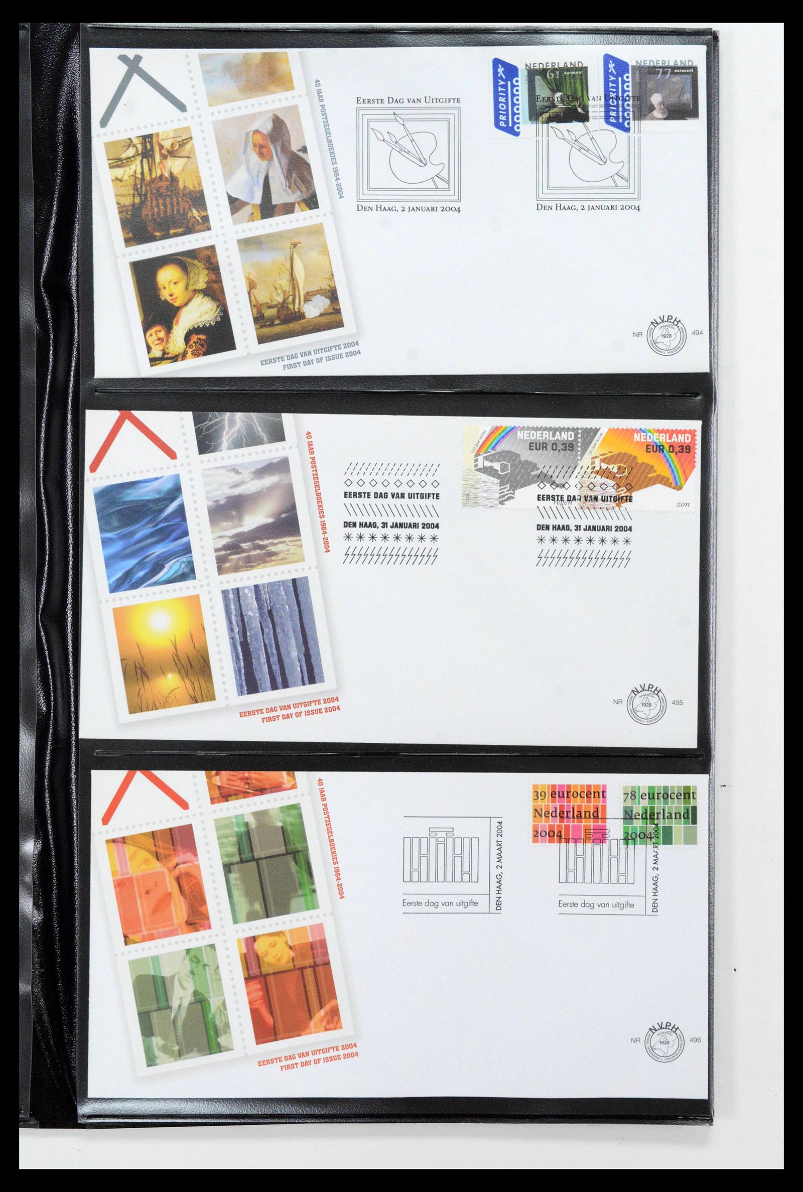 38994 0029 - Postzegelverzameling 38994 Nederland FDC's 2001-december 2023!