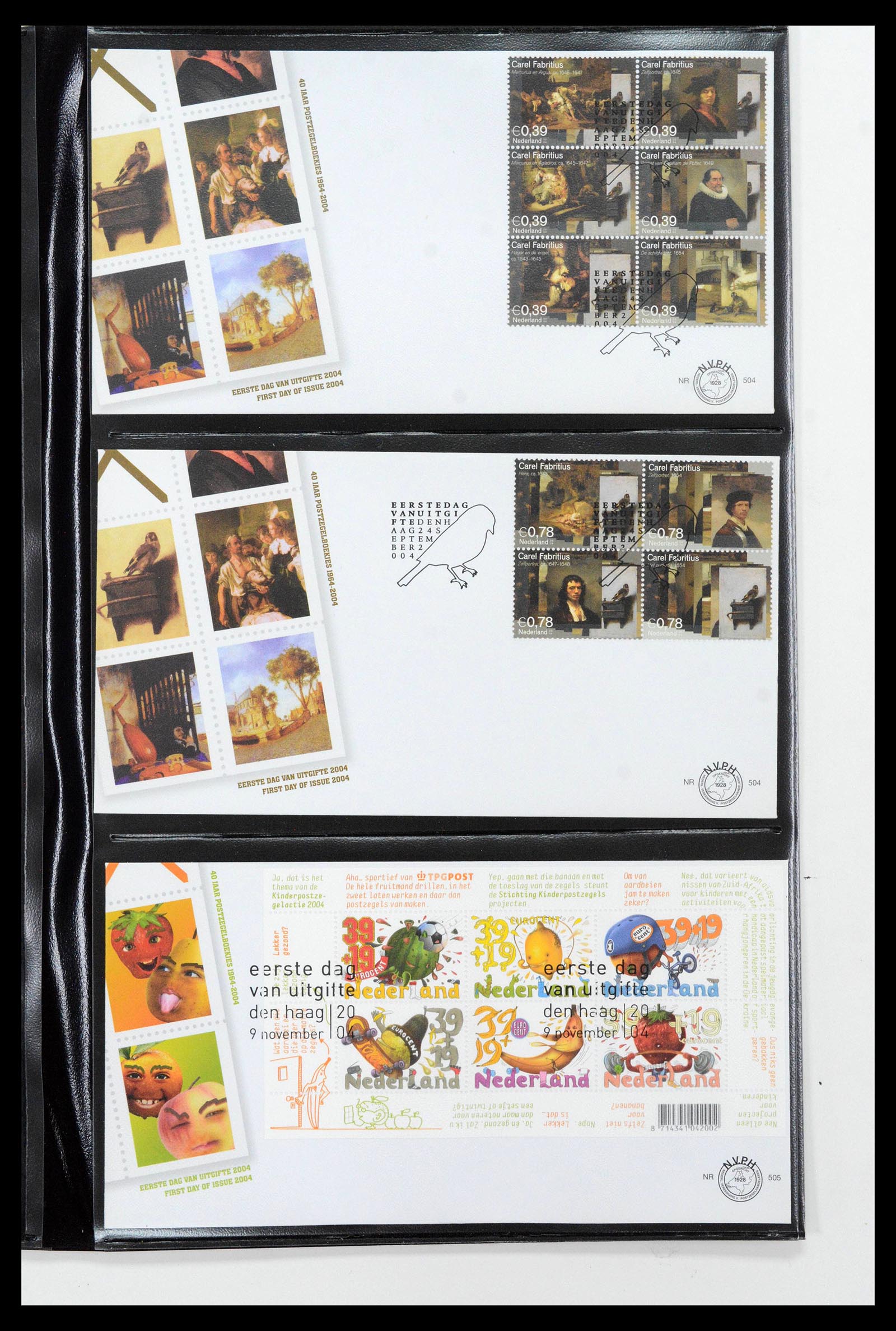 38994 0033 - Postzegelverzameling 38994 Nederland FDC's 2001-december 2023!
