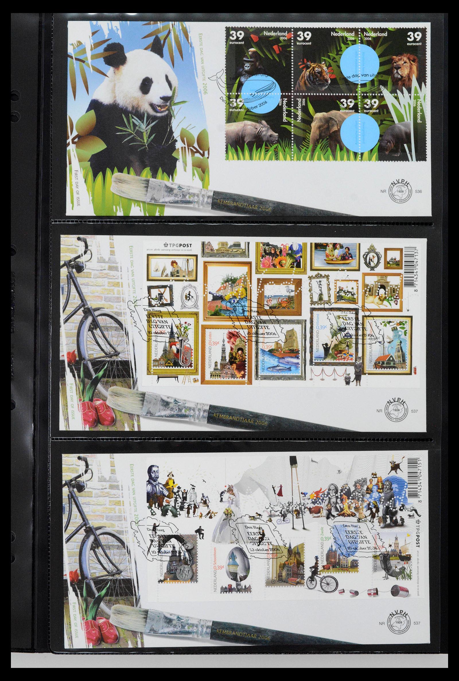 38994 0048 - Postzegelverzameling 38994 Nederland FDC's 2001-december 2023!