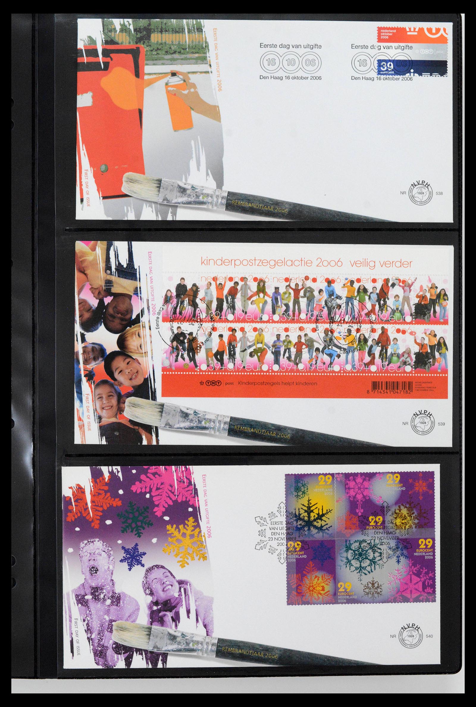 38994 0049 - Postzegelverzameling 38994 Nederland FDC's 2001-december 2023!