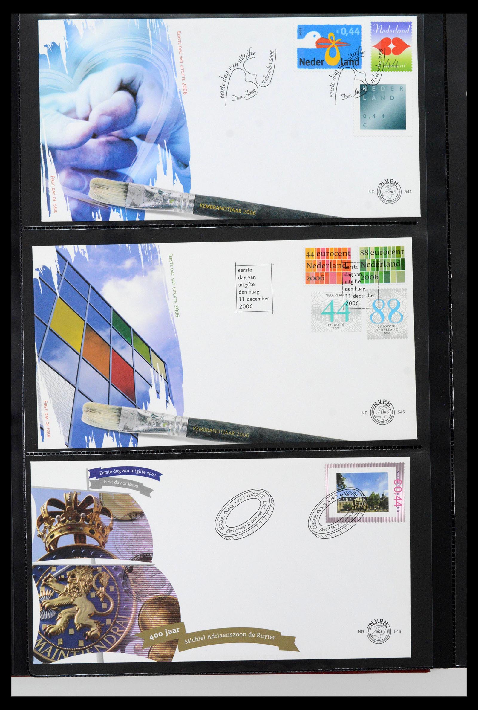 38994 0052 - Postzegelverzameling 38994 Nederland FDC's 2001-december 2023!