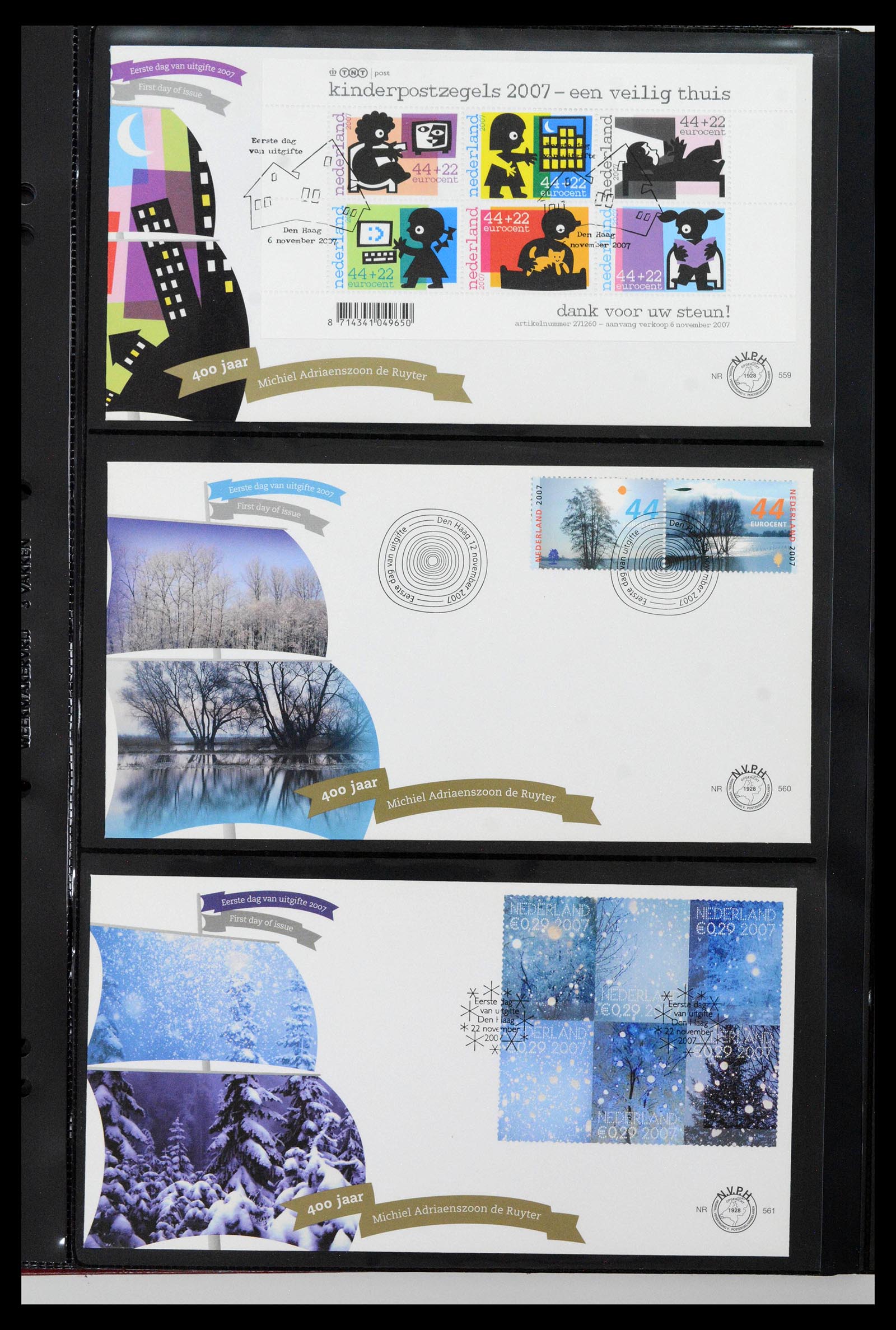 38994 0058 - Stamp collection 38994 Netherlands FDC's 2001-december 2023!