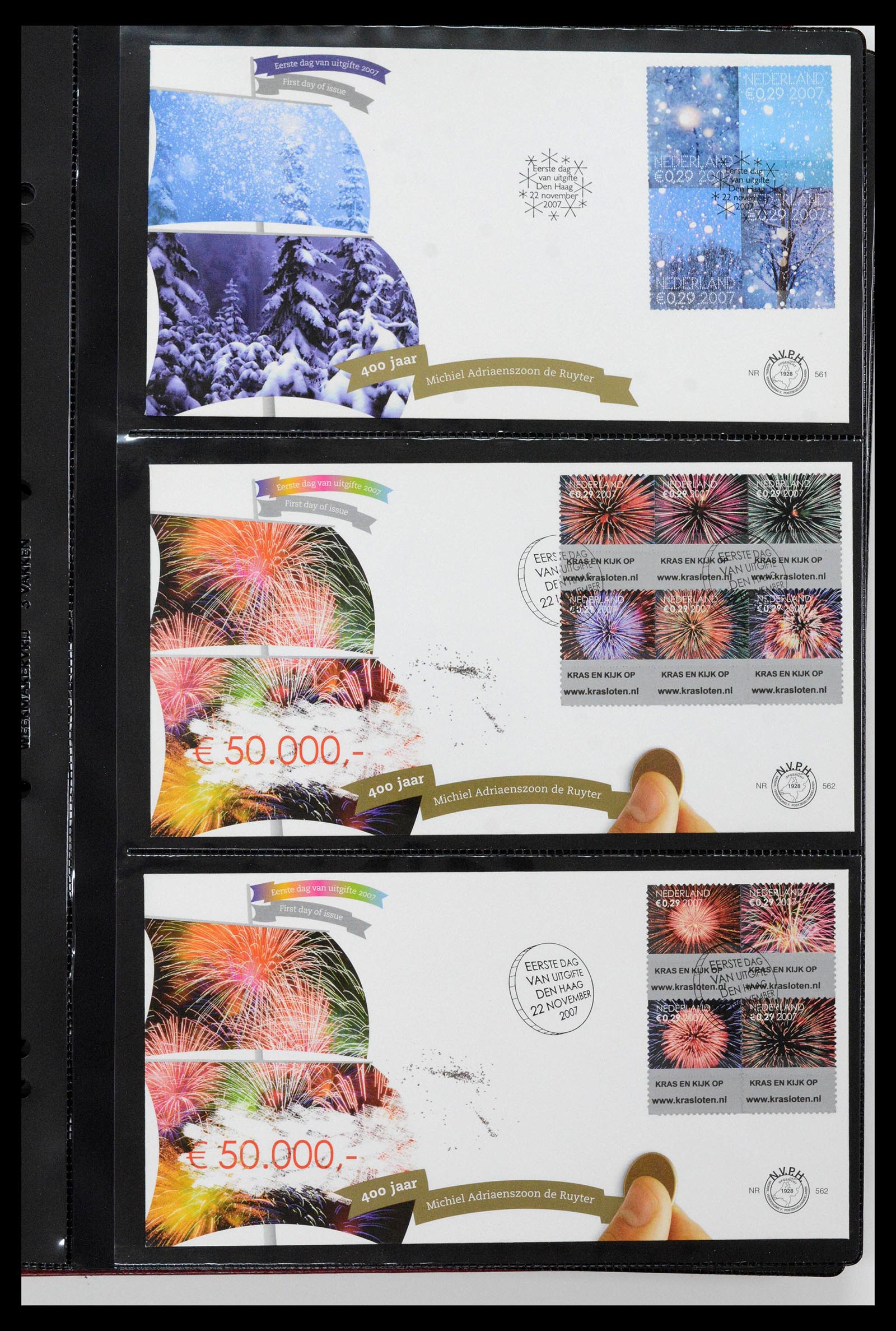 38994 0059 - Postzegelverzameling 38994 Nederland FDC's 2001-december 2023!