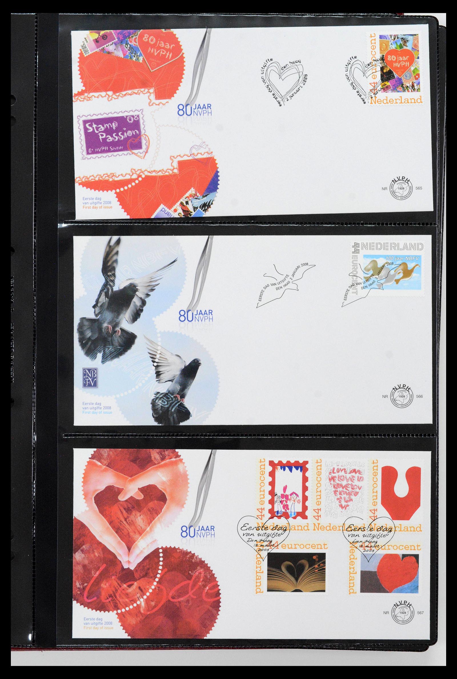 38994 0061 - Postzegelverzameling 38994 Nederland FDC's 2001-december 2023!