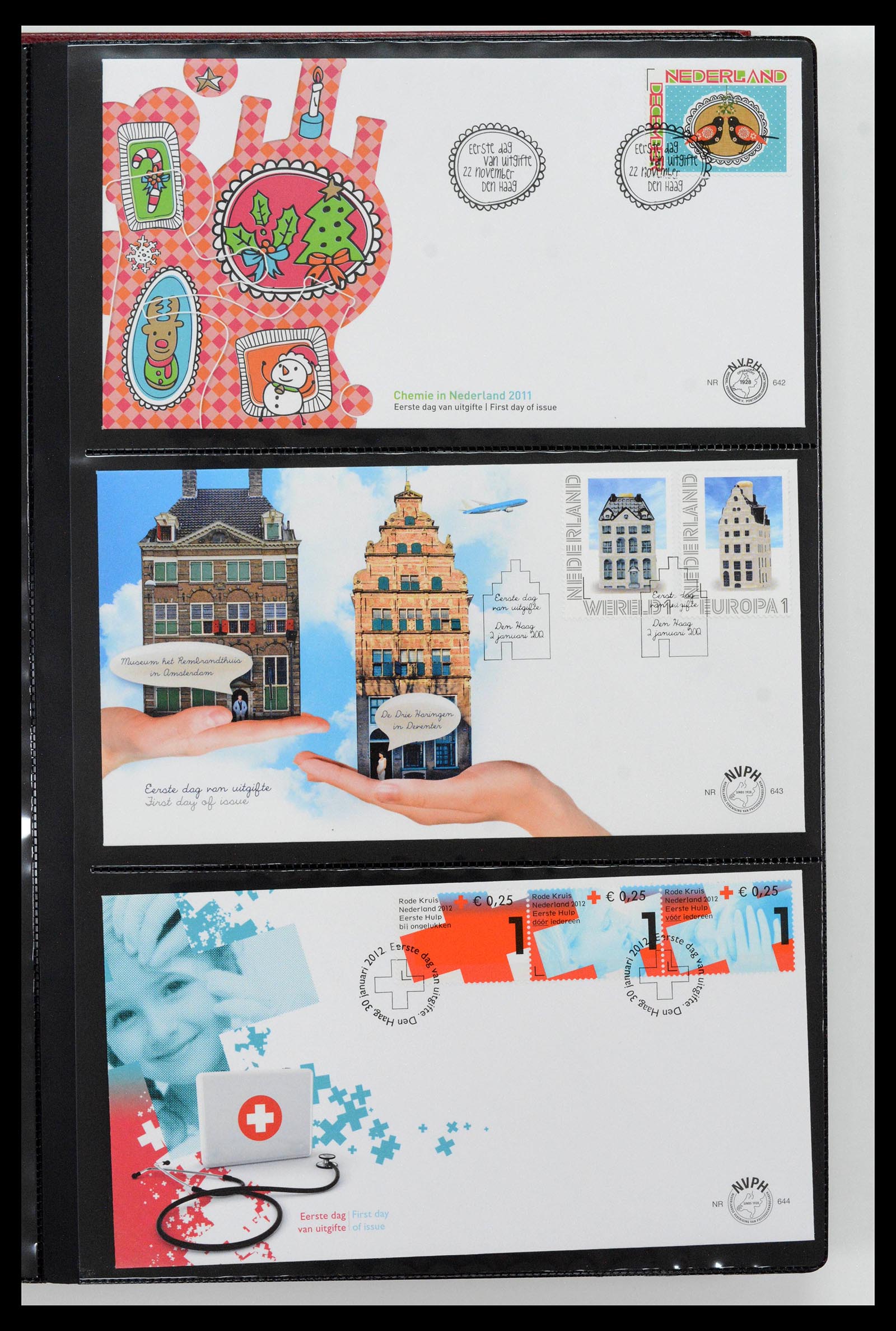 38994 0093 - Postzegelverzameling 38994 Nederland FDC's 2001-december 2023!