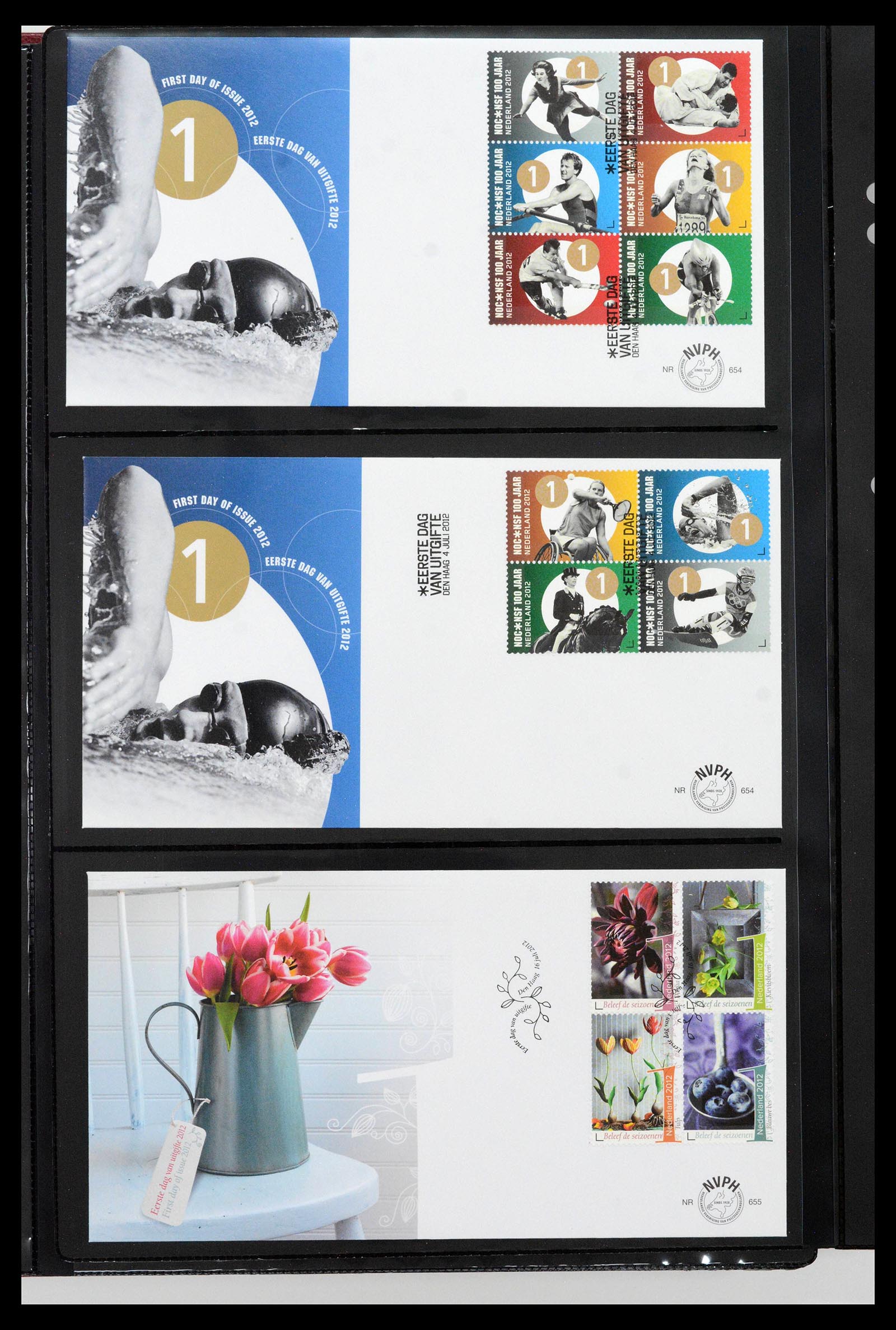 38994 0098 - Postzegelverzameling 38994 Nederland FDC's 2001-december 2023!