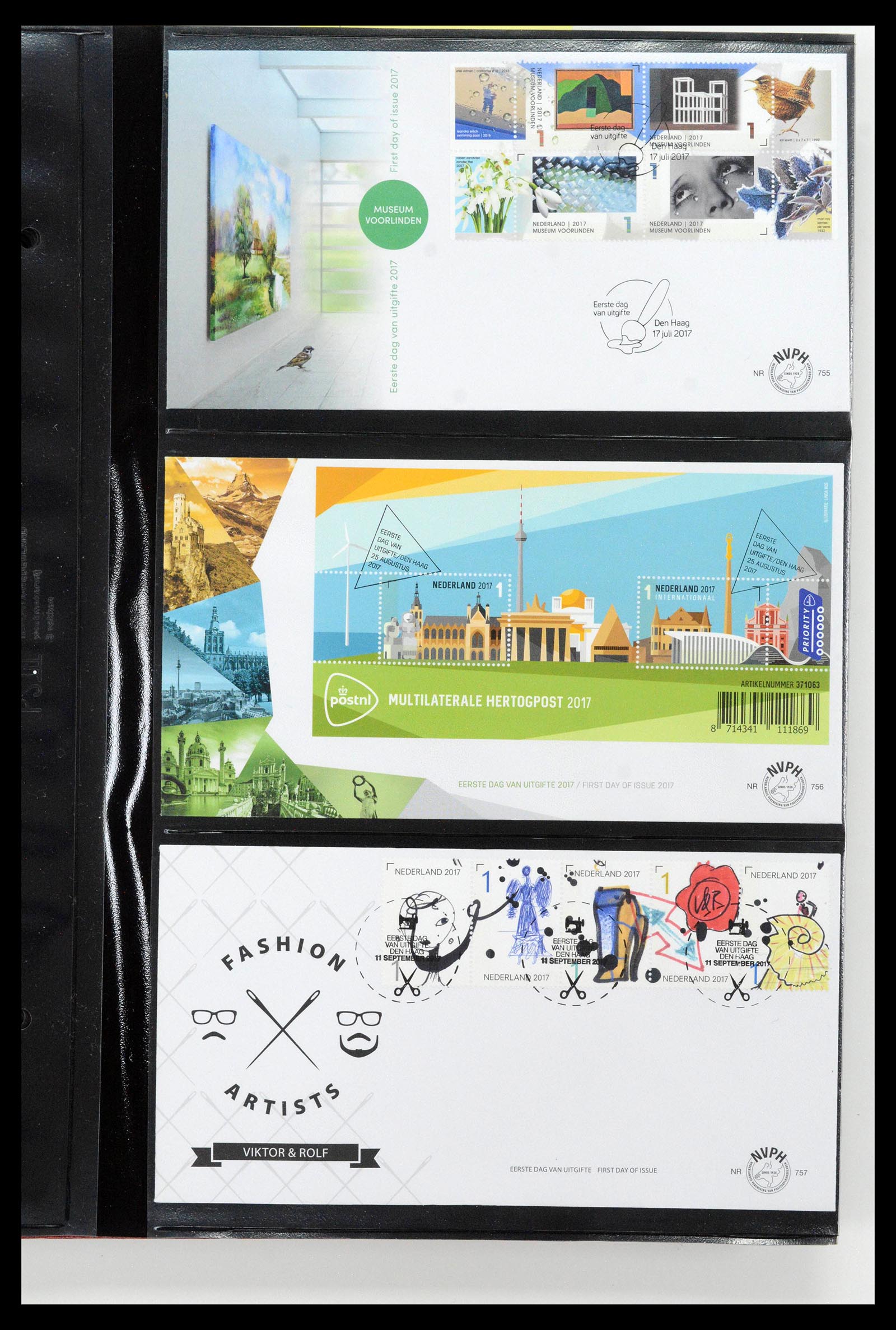 38994 0145 - Stamp collection 38994 Netherlands FDC's 2001-december 2023!