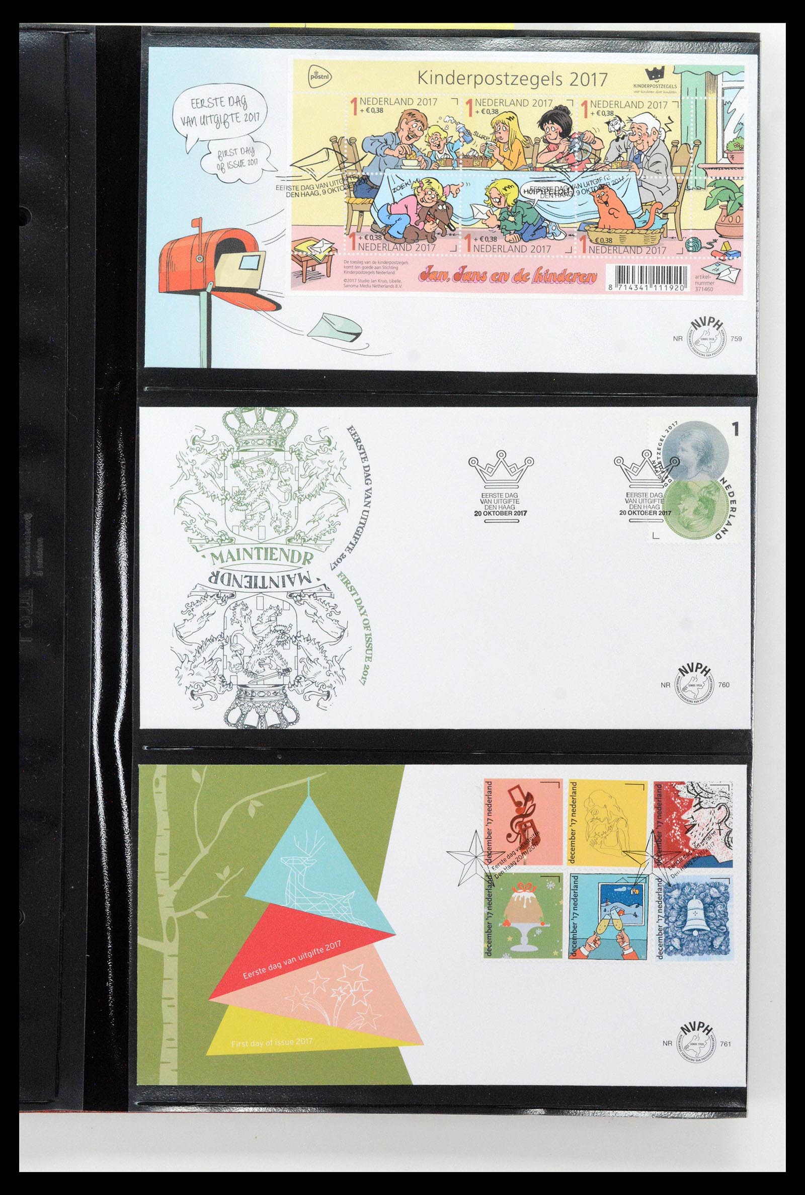 38994 0147 - Stamp collection 38994 Netherlands FDC's 2001-december 2023!