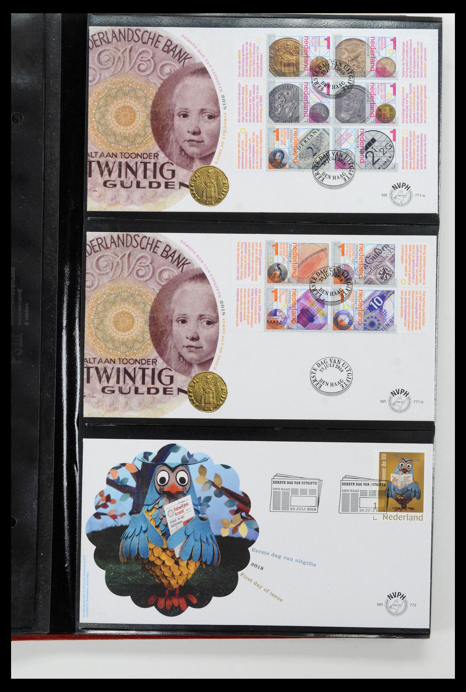38994 0153 - Postzegelverzameling 38994 Nederland FDC's 2001-december 2023!
