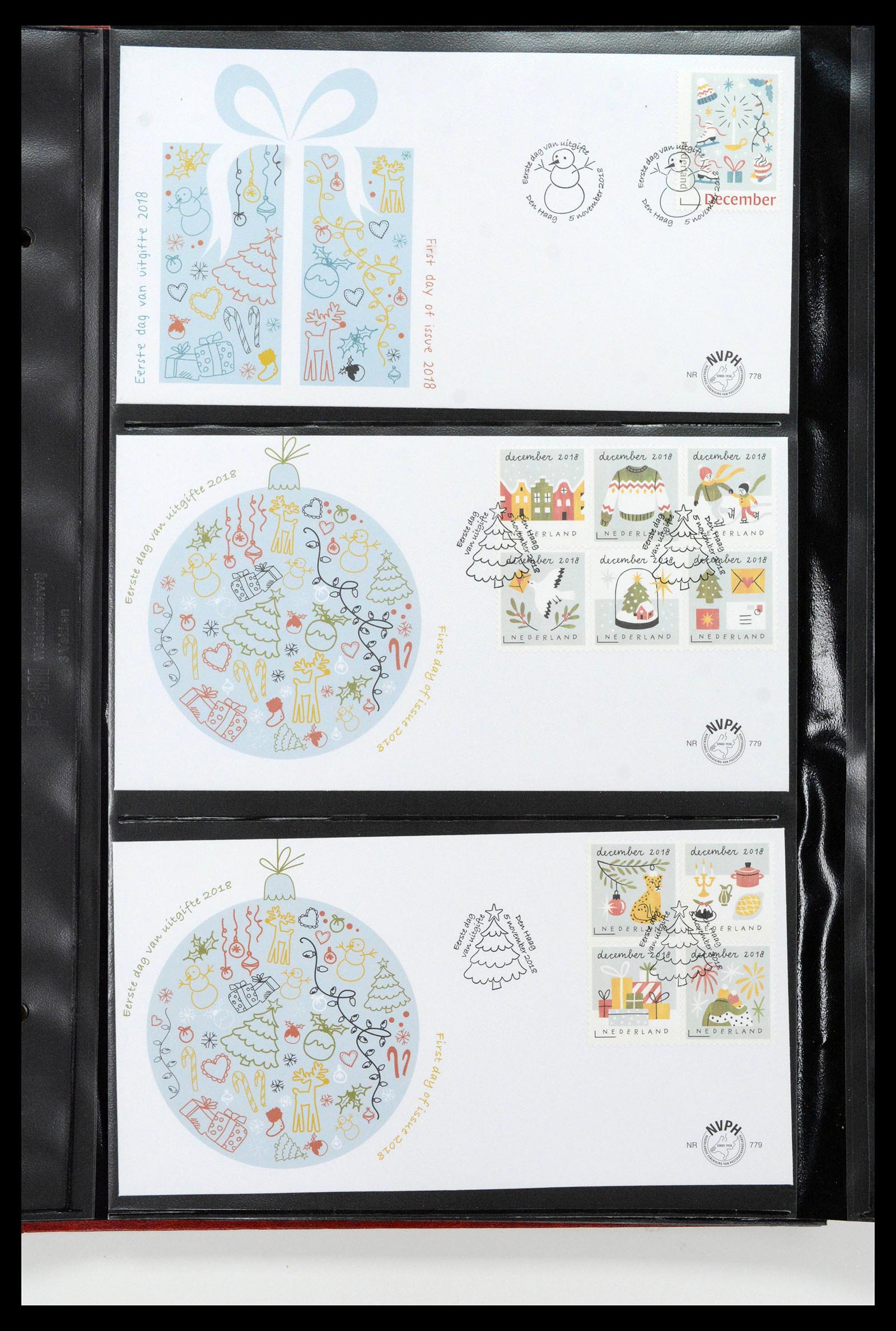 38994 0156 - Postzegelverzameling 38994 Nederland FDC's 2001-december 2023!