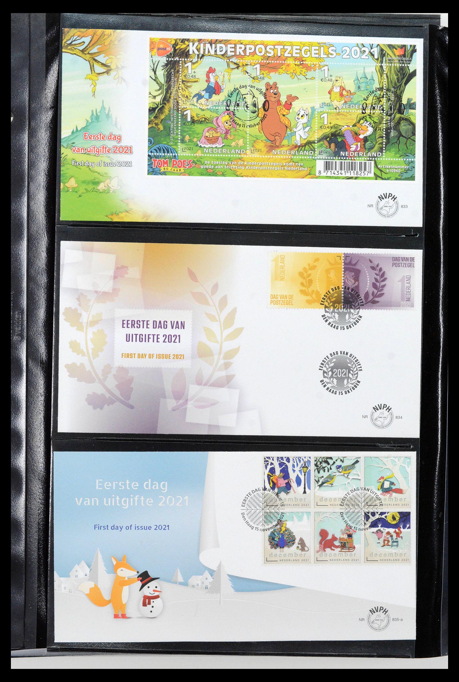 38994 0180 - Postzegelverzameling 38994 Nederland FDC's 2001-december 2023!