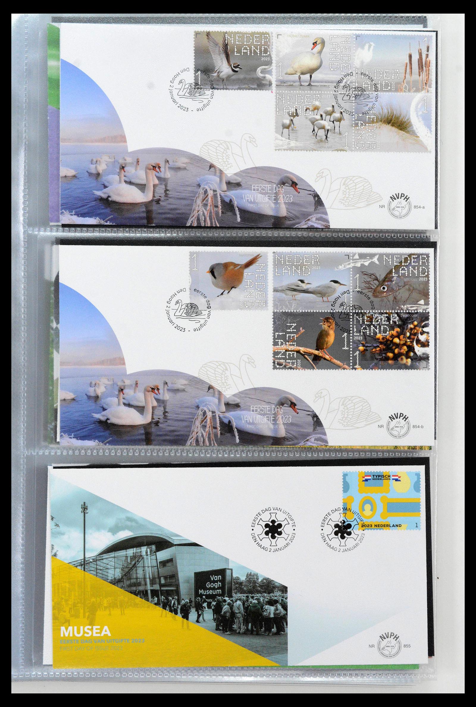 38994 0189 - Stamp collection 38994 Netherlands FDC's 2001-december 2023!