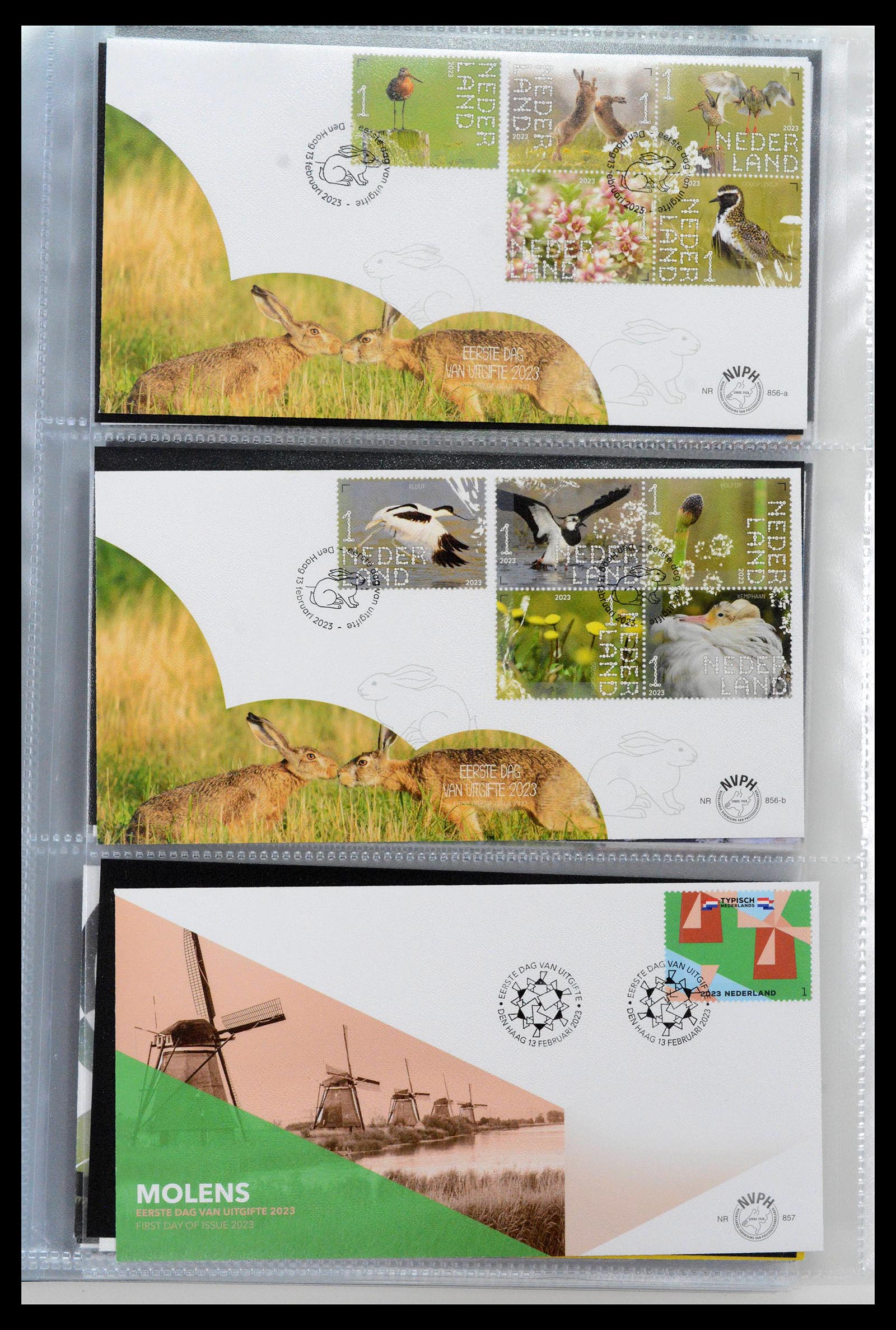 38994 0190 - Stamp collection 38994 Netherlands FDC's 2001-december 2023!