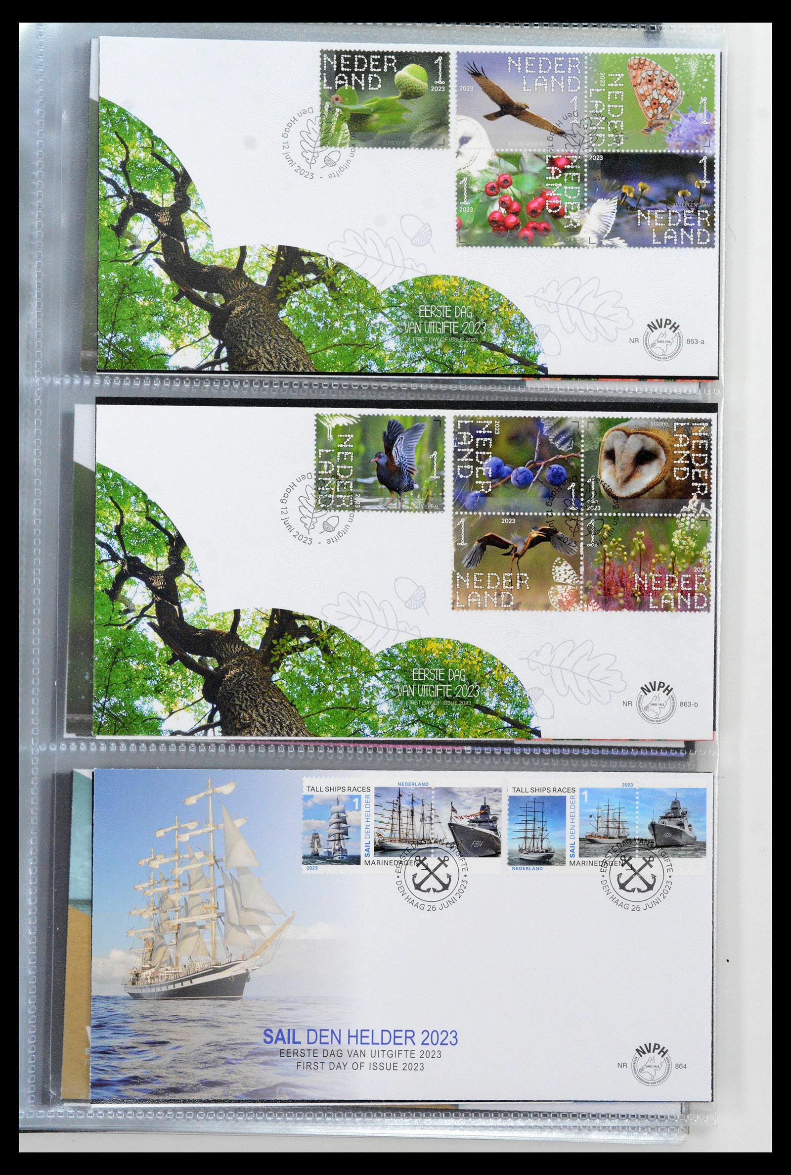 38994 0193 - Stamp collection 38994 Netherlands FDC's 2001-december 2023!