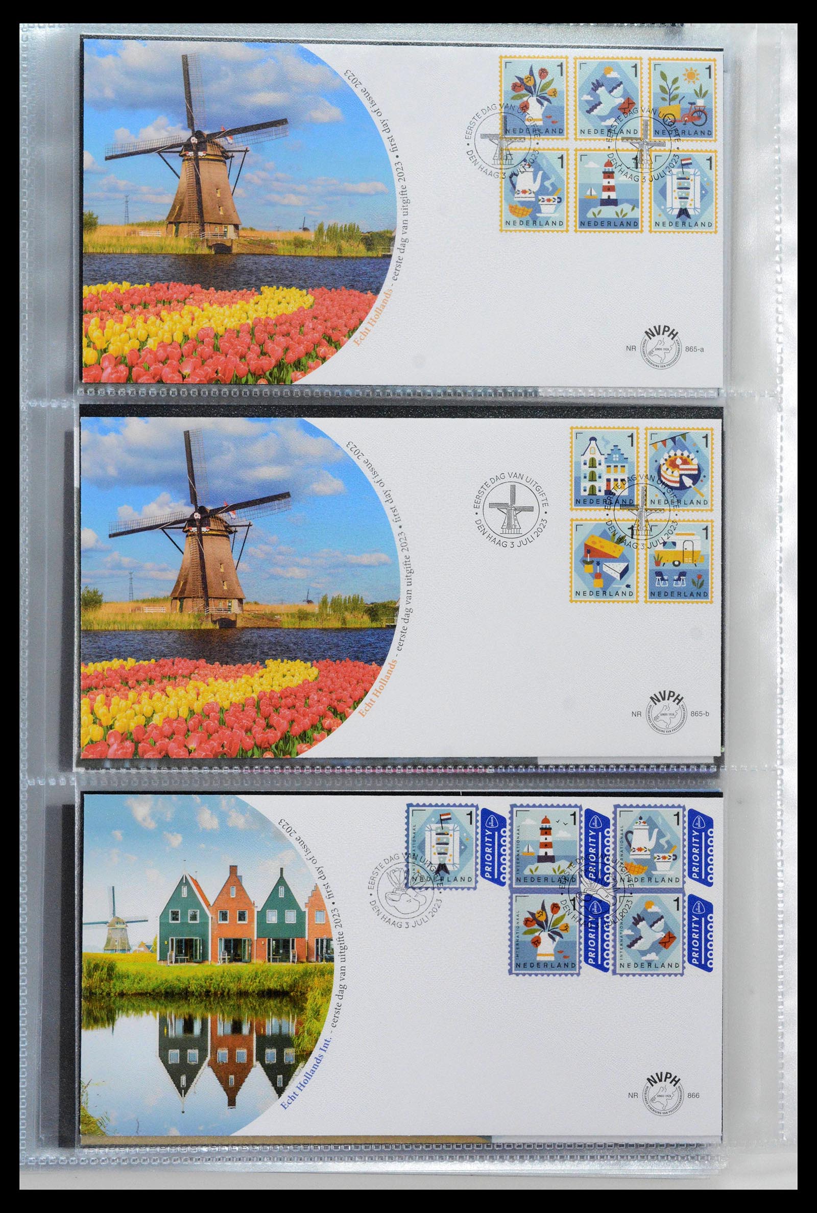 38994 0194 - Stamp collection 38994 Netherlands FDC's 2001-december 2023!