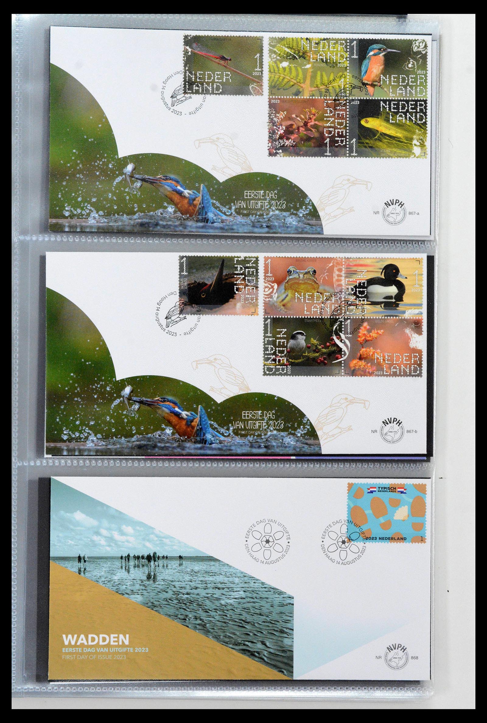 38994 0195 - Stamp collection 38994 Netherlands FDC's 2001-december 2023!