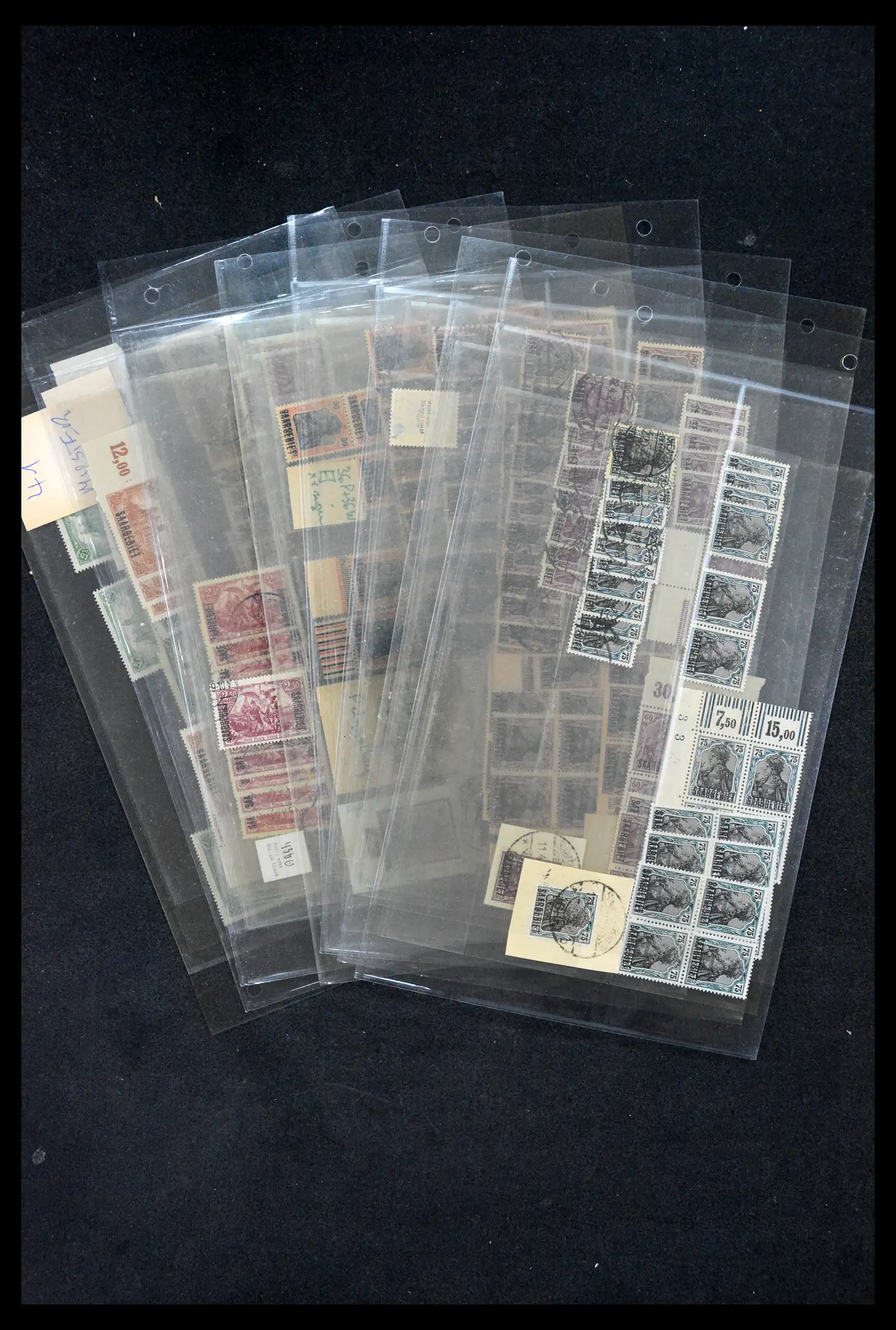 38995 0001 - Postzegelverzameling 38995 Saar stempels 1870-1980.