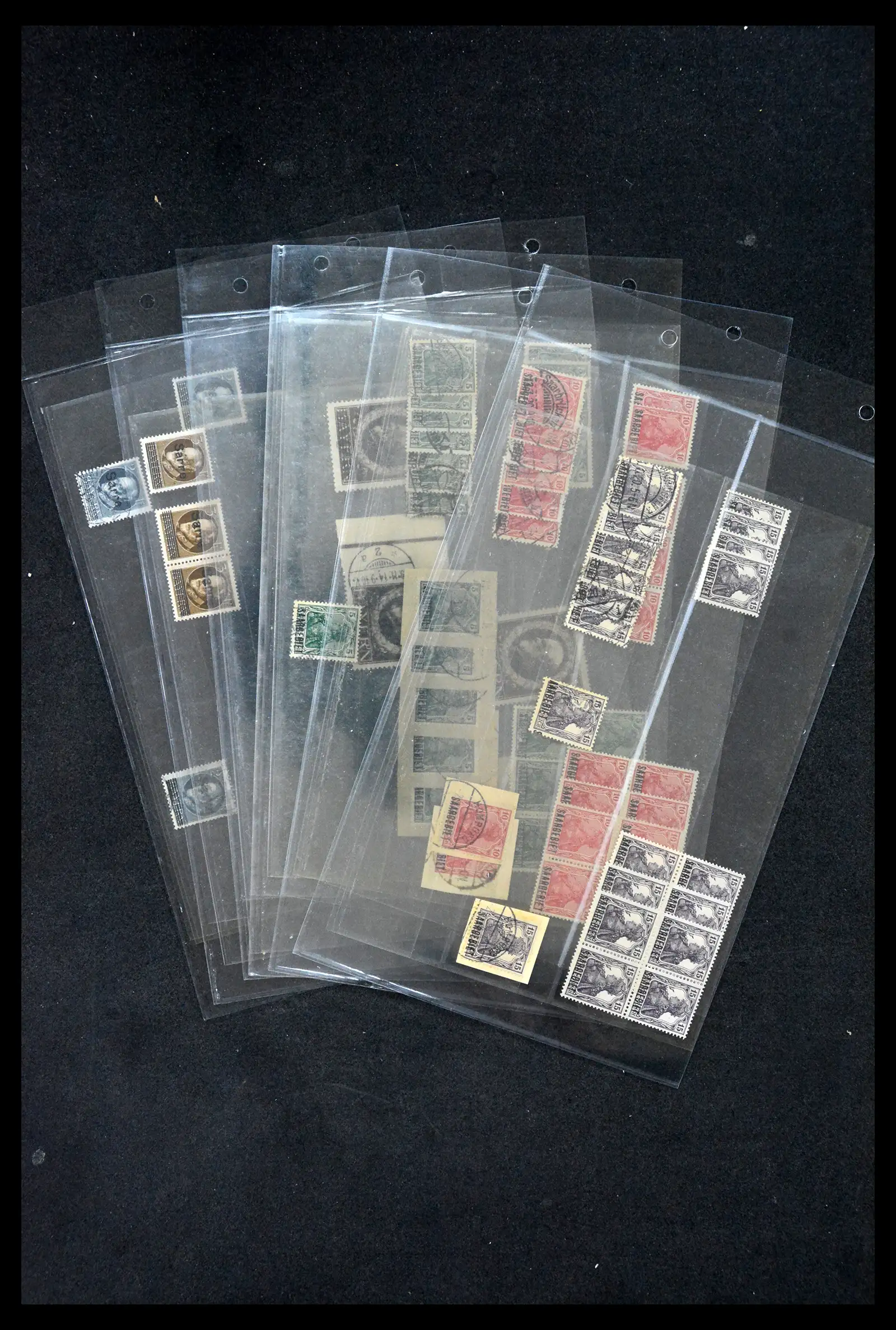 38995 0002 - Postzegelverzameling 38995 Saar stempels 1870-1980.