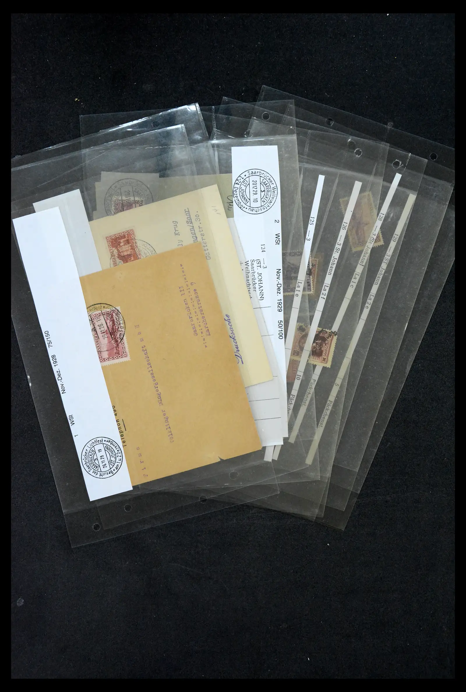 38995 0013 - Postzegelverzameling 38995 Saar stempels 1870-1980.