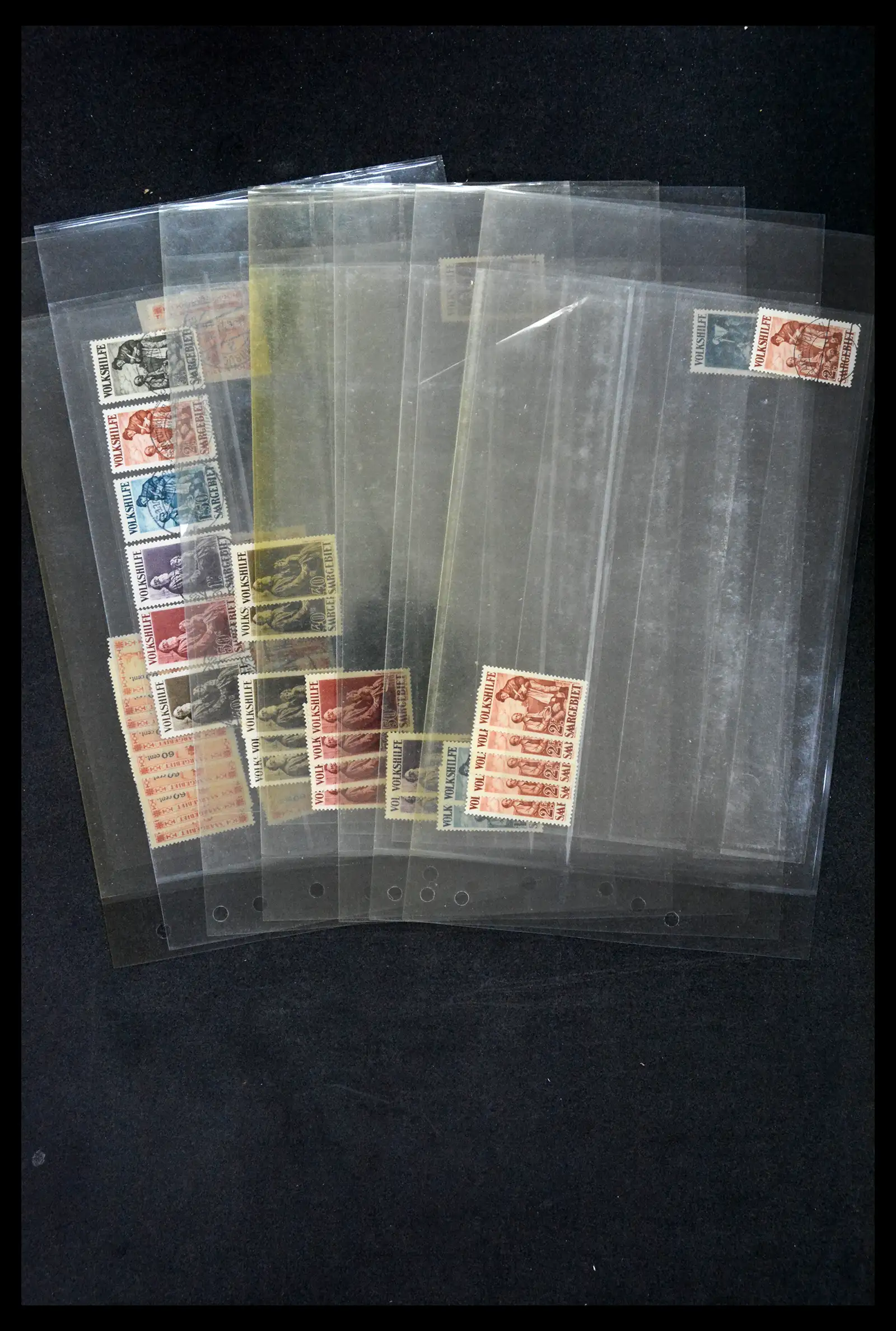 38995 0019 - Postzegelverzameling 38995 Saar stempels 1870-1980.