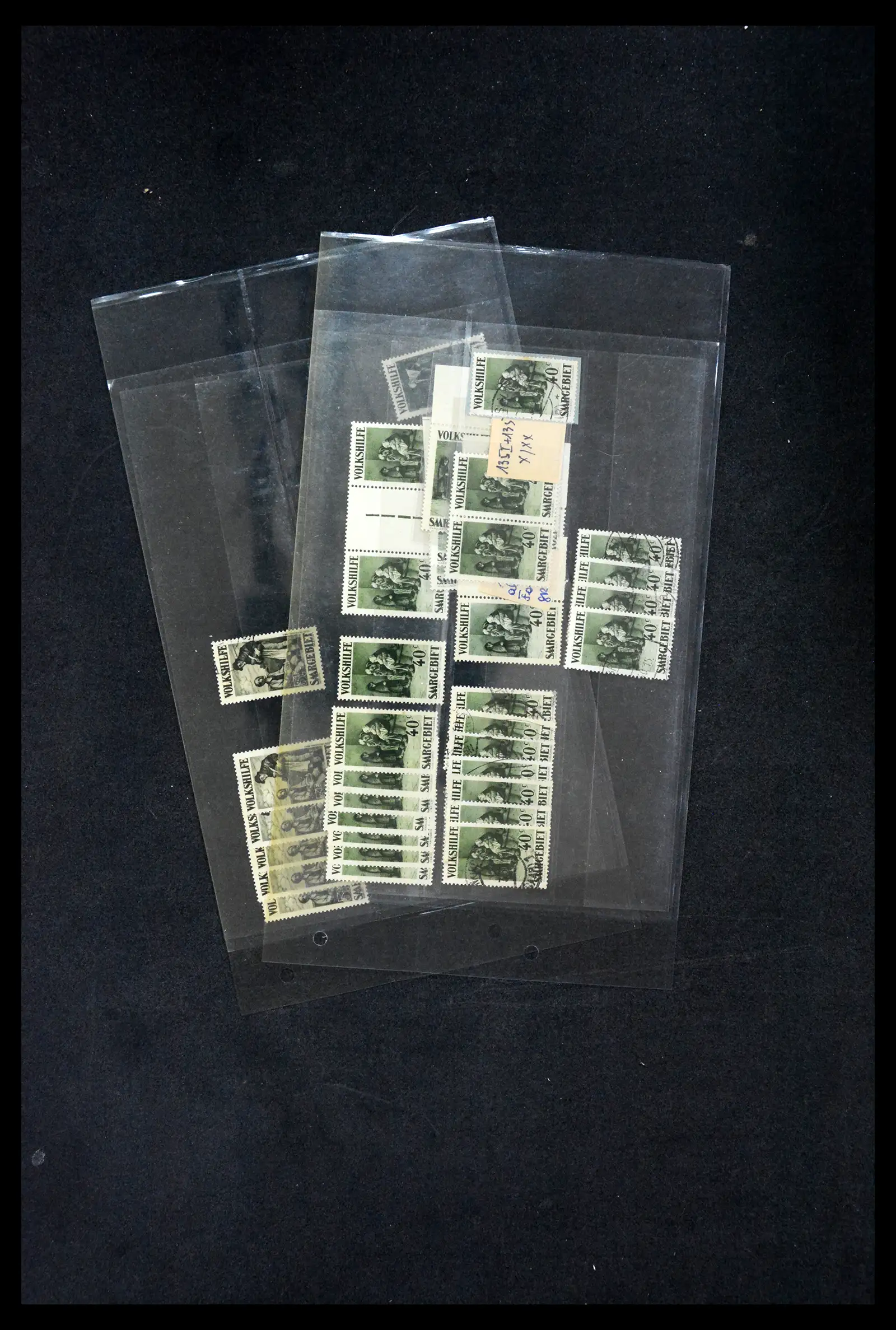 38995 0020 - Postzegelverzameling 38995 Saar stempels 1870-1980.