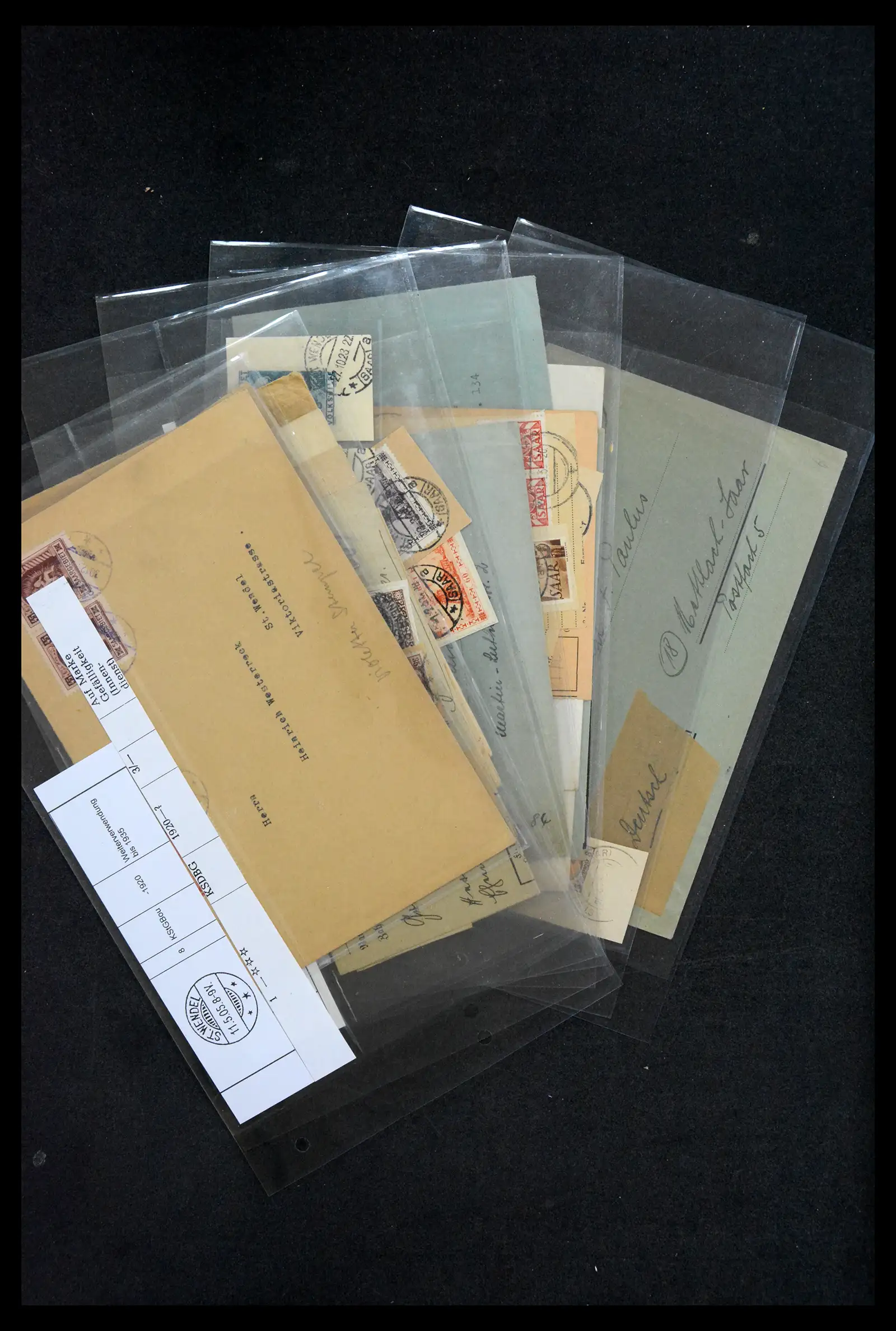 38995 0026 - Stamp collection 38995 Saarland cancellations 1870-1980.