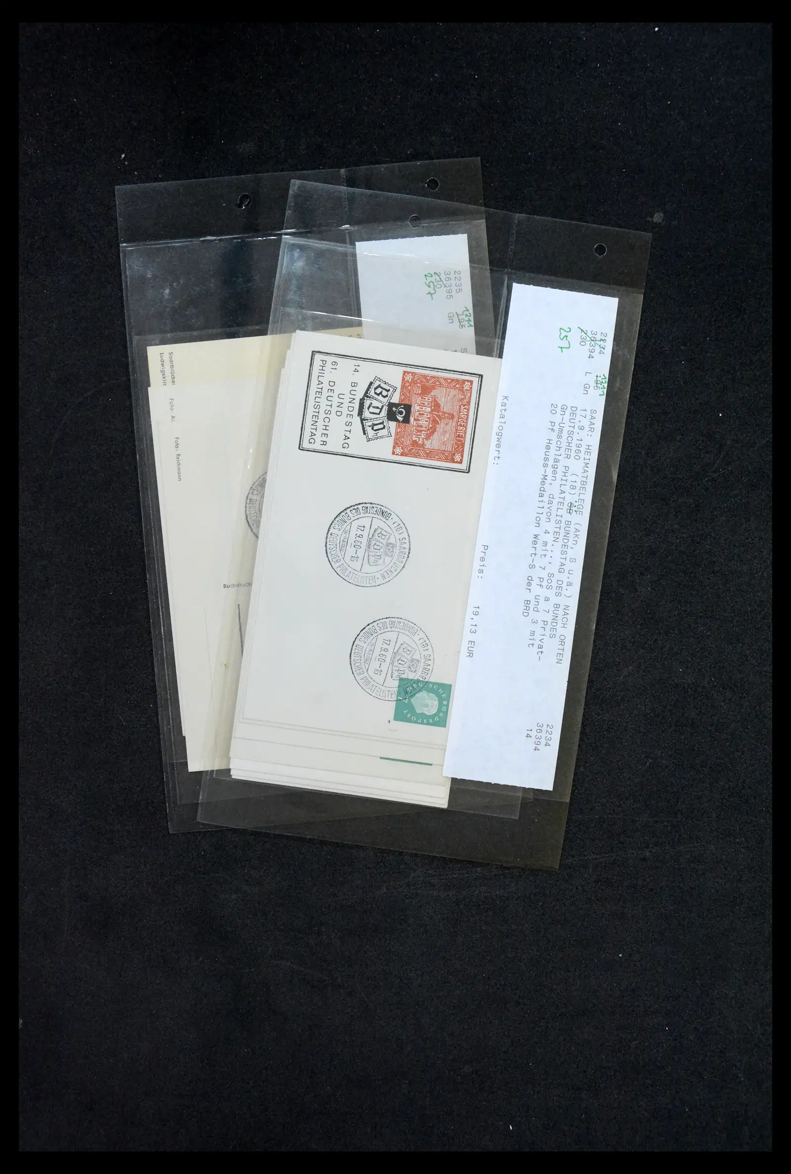 38995 0034 - Stamp collection 38995 Saarland cancellations 1870-1980.