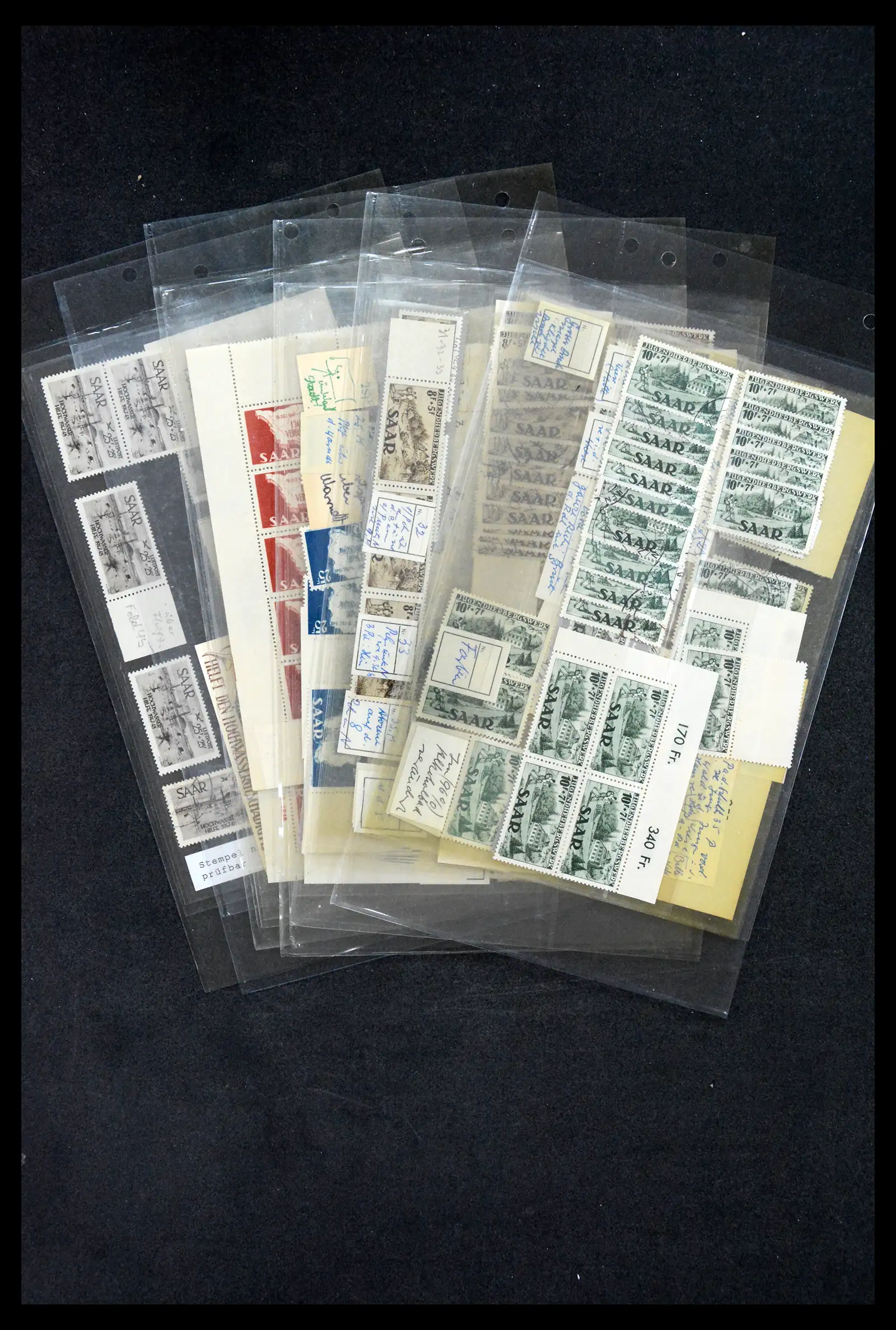 38995 0037 - Stamp collection 38995 Saarland cancellations 1870-1980.