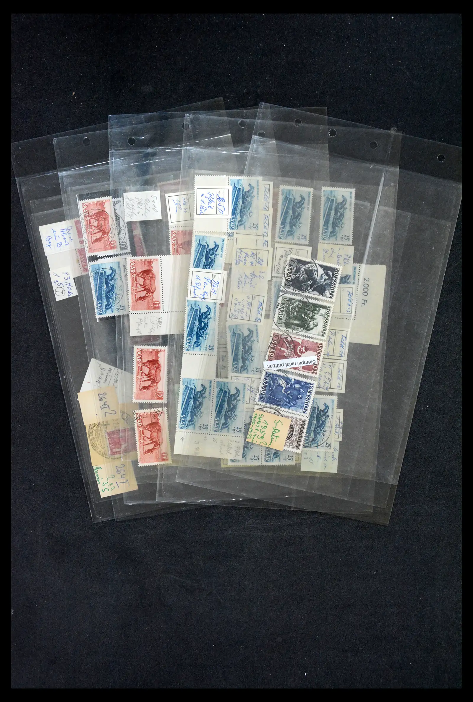 38995 0038 - Stamp collection 38995 Saarland cancellations 1870-1980.