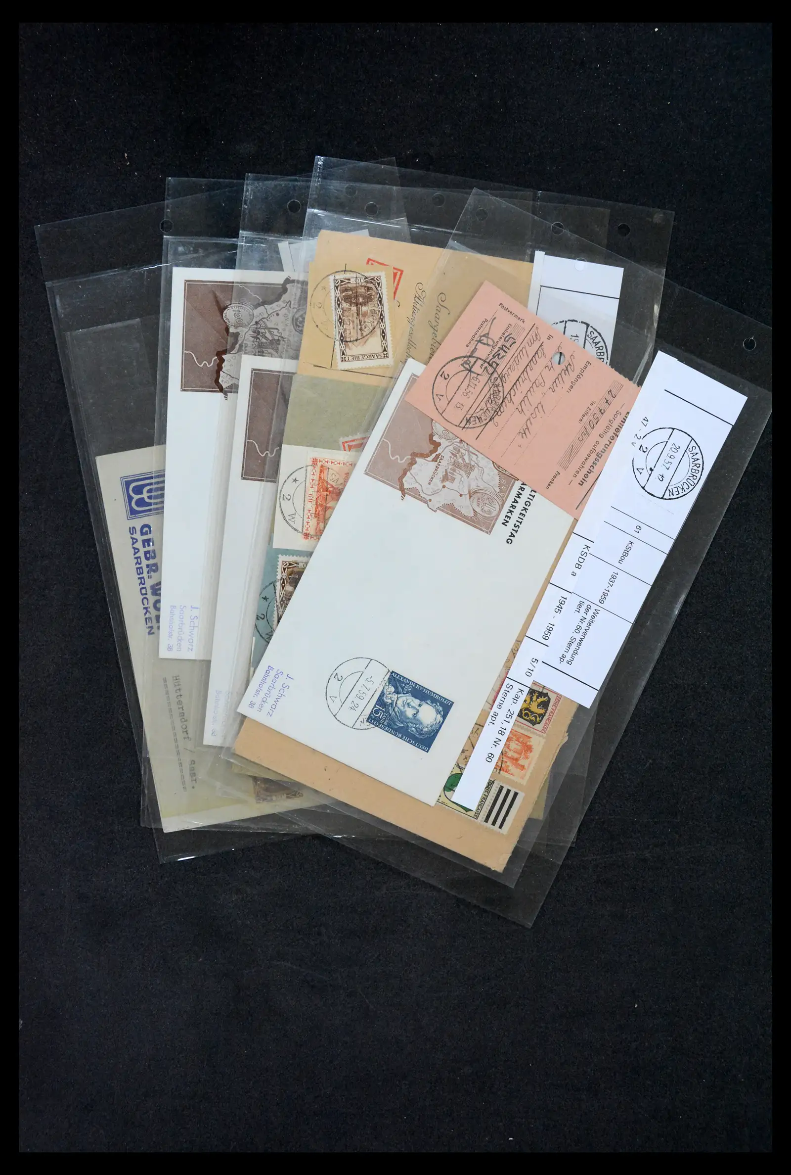 38995 0045 - Stamp collection 38995 Saarland cancellations 1870-1980.