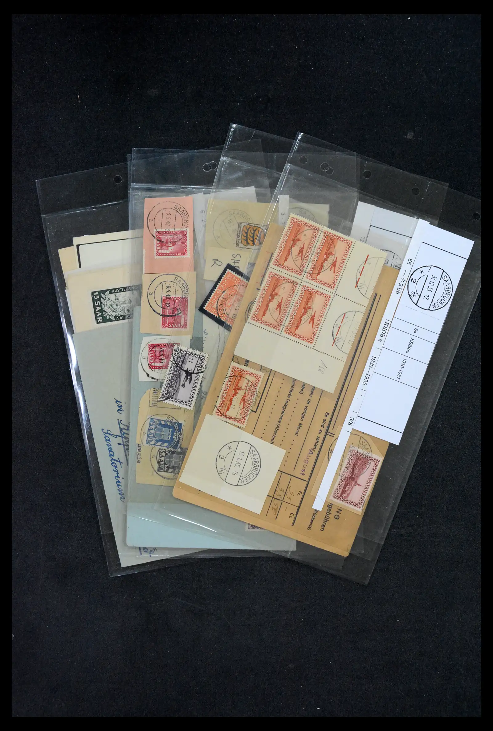 38995 0046 - Stamp collection 38995 Saarland cancellations 1870-1980.