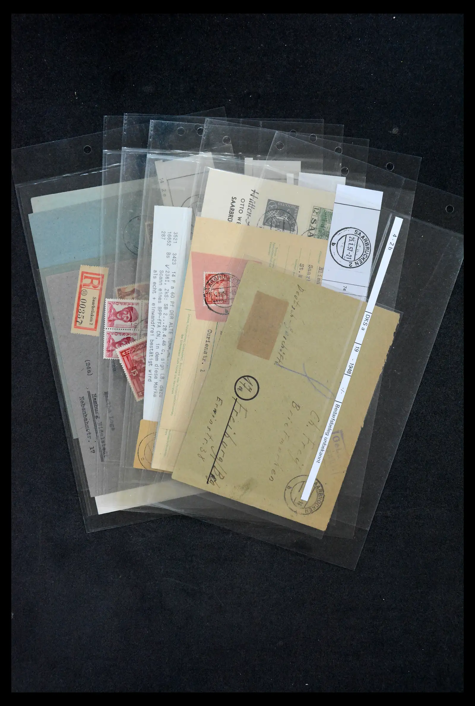 38995 0047 - Stamp collection 38995 Saarland cancellations 1870-1980.