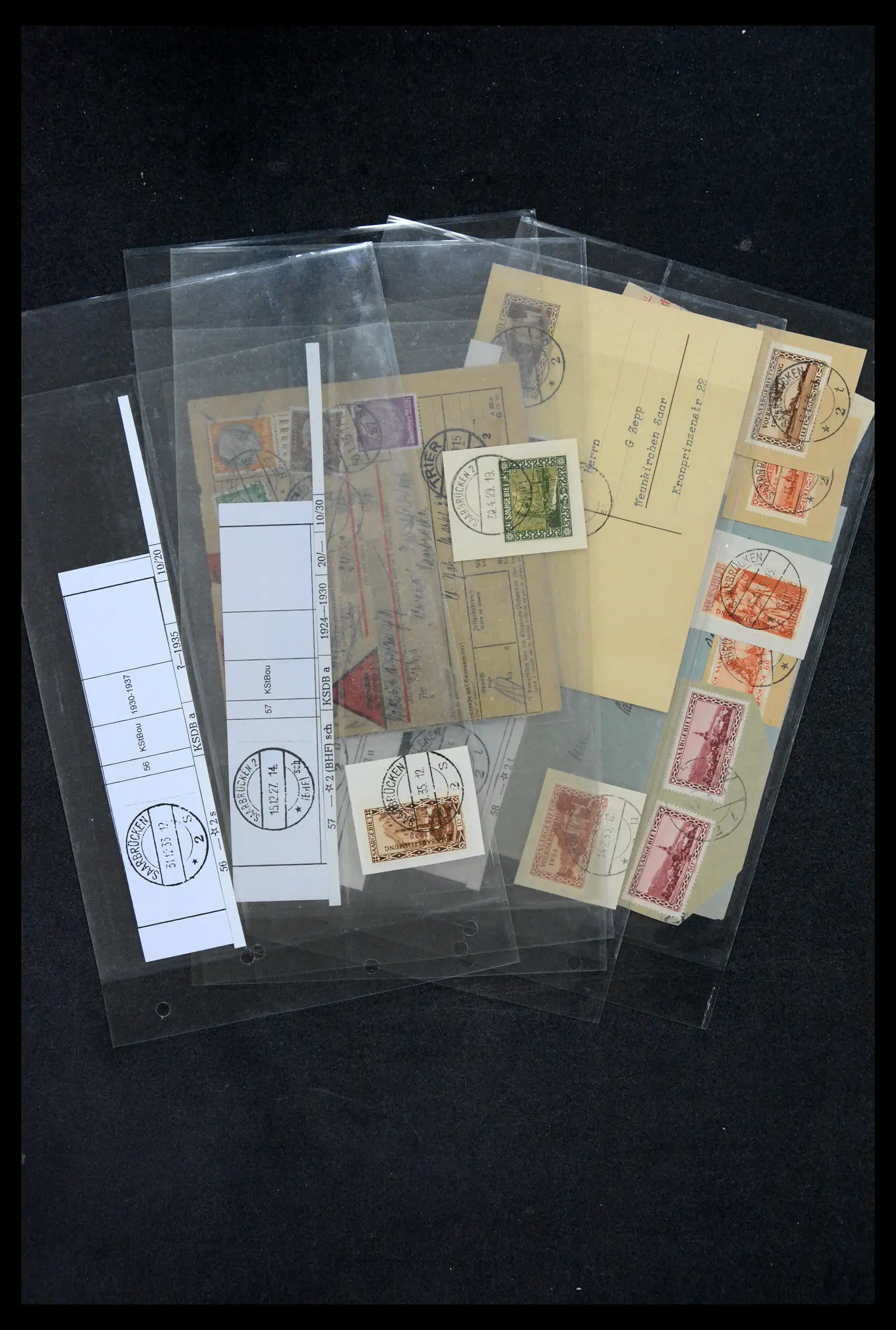 38995 0048 - Stamp collection 38995 Saarland cancellations 1870-1980.