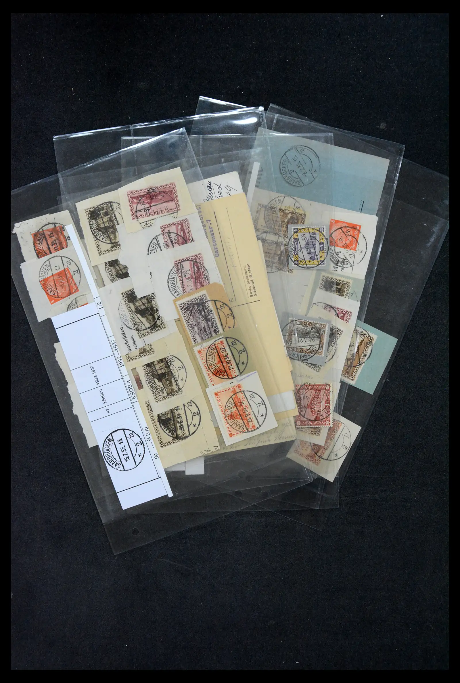 38995 0050 - Stamp collection 38995 Saarland cancellations 1870-1980.