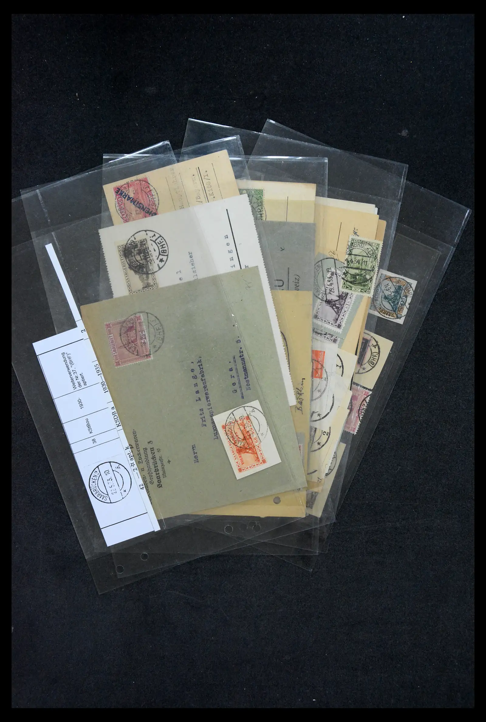 38995 0052 - Stamp collection 38995 Saarland cancellations 1870-1980.