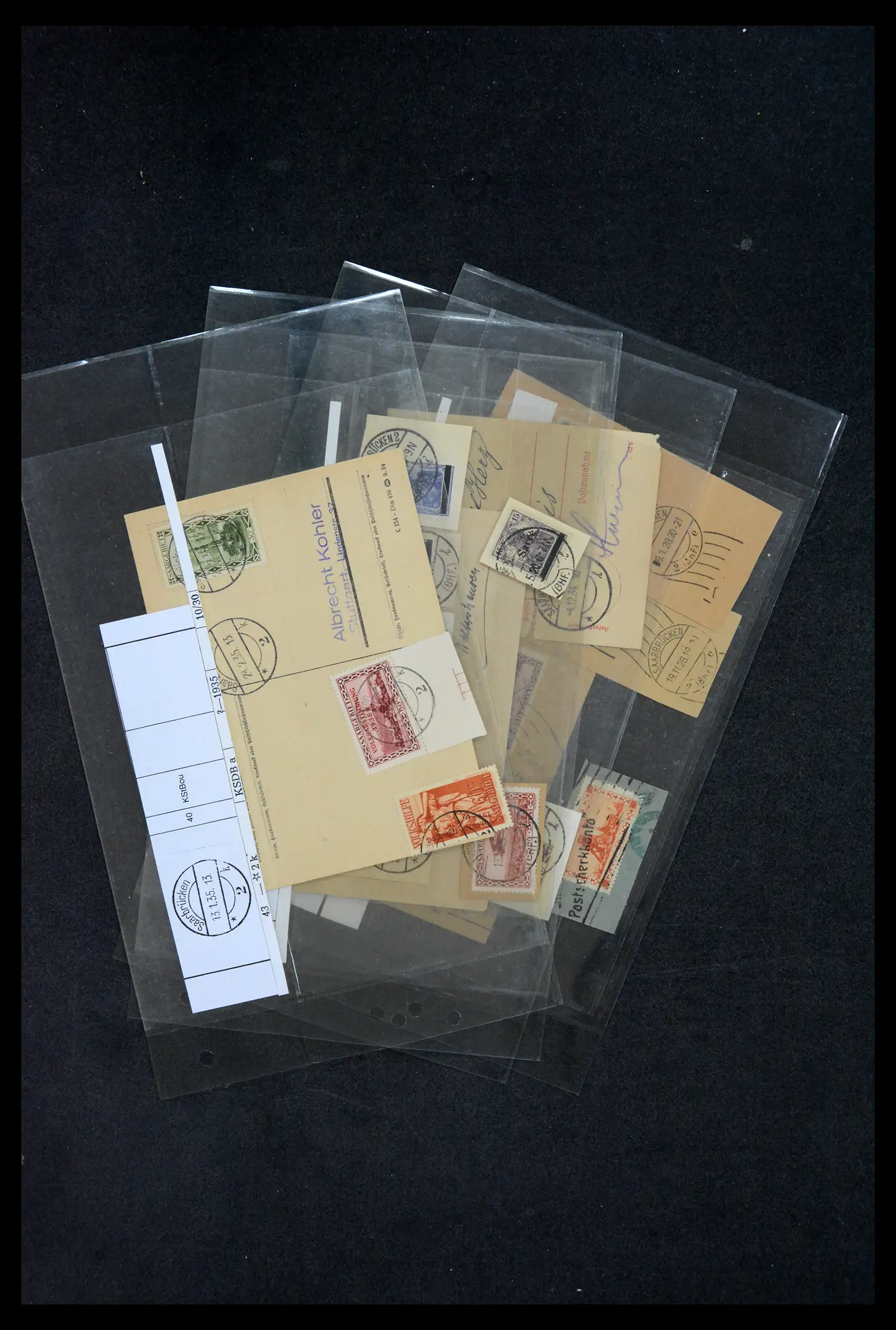 38995 0053 - Stamp collection 38995 Saarland cancellations 1870-1980.