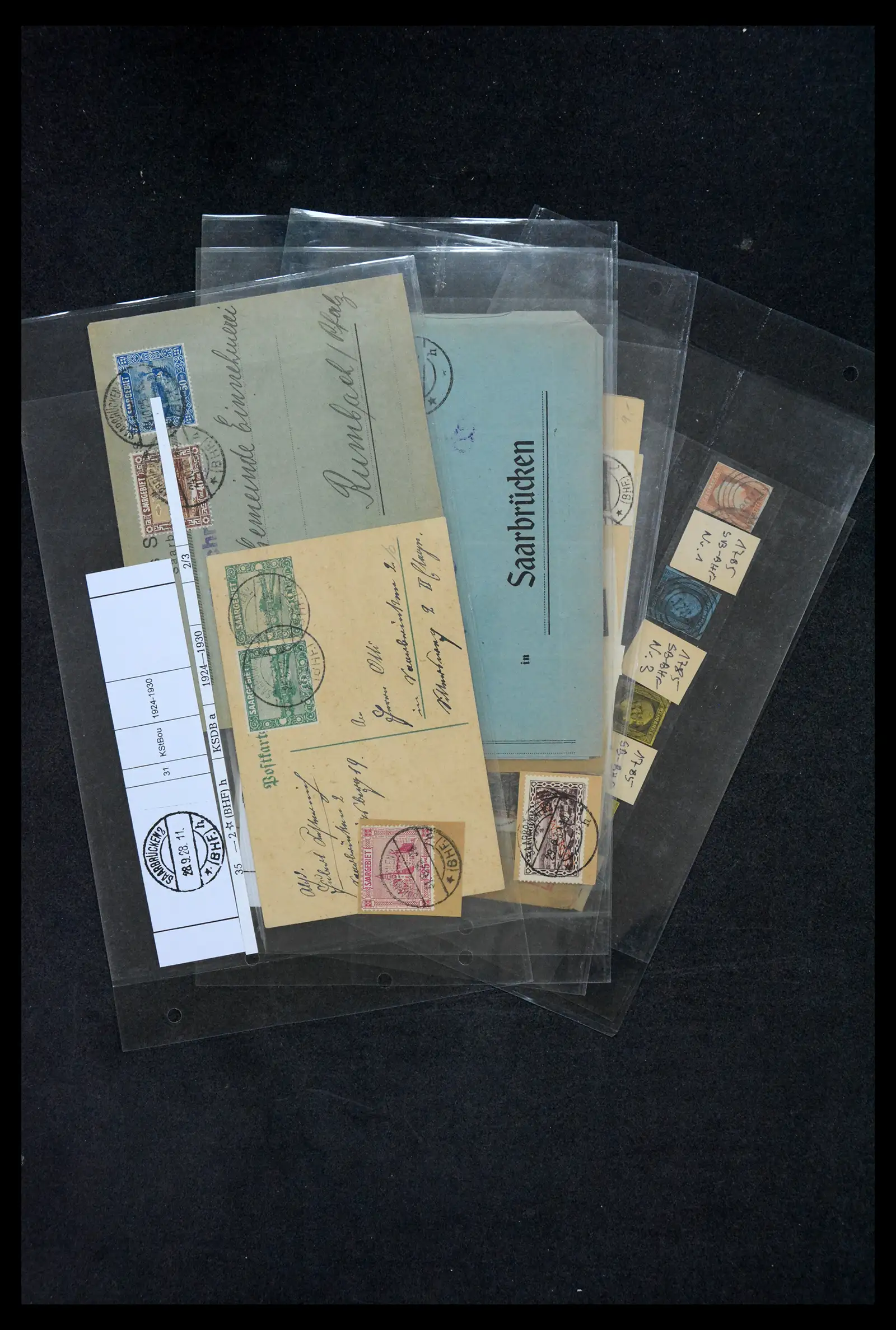 38995 0055 - Stamp collection 38995 Saarland cancellations 1870-1980.