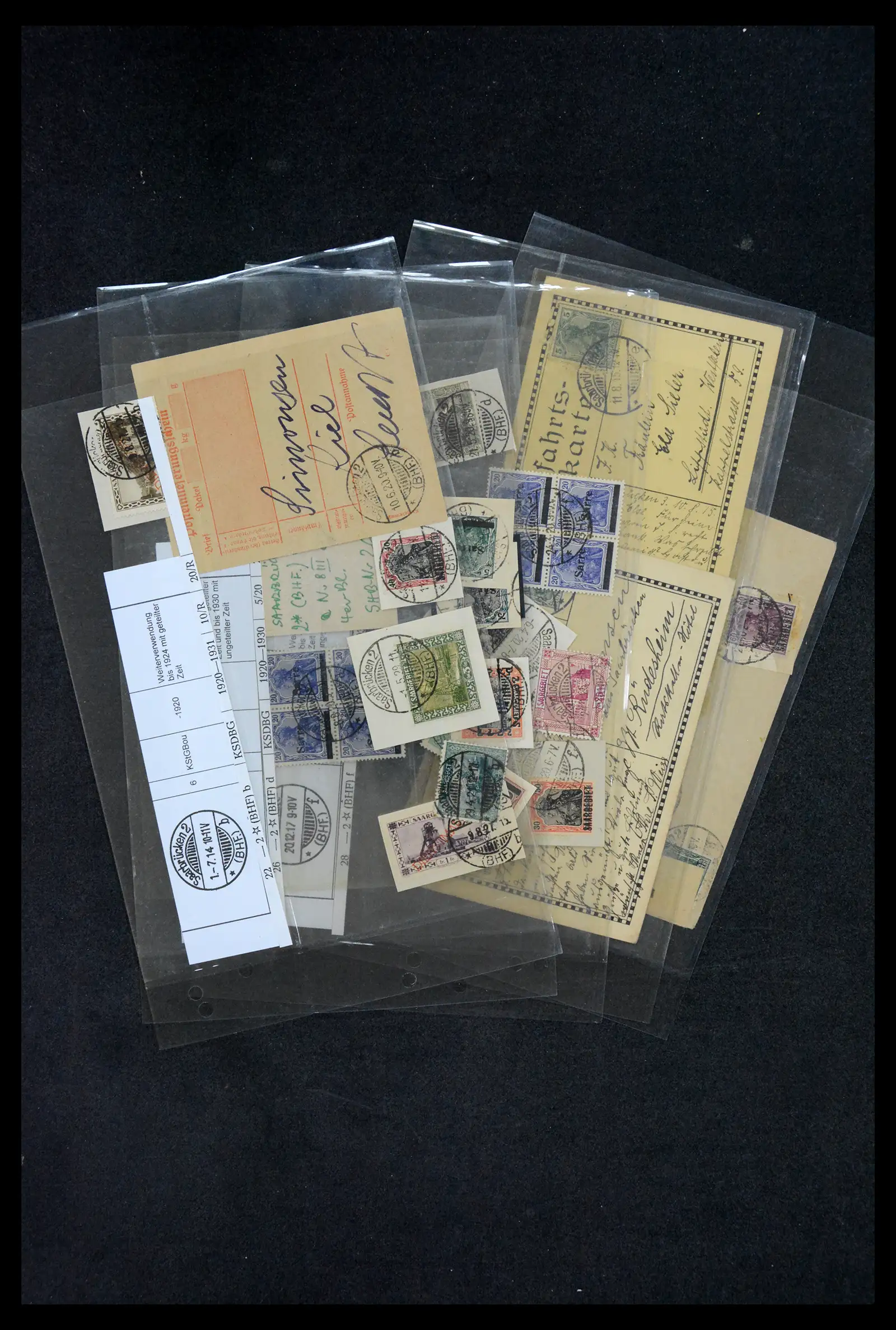 38995 0056 - Stamp collection 38995 Saarland cancellations 1870-1980.