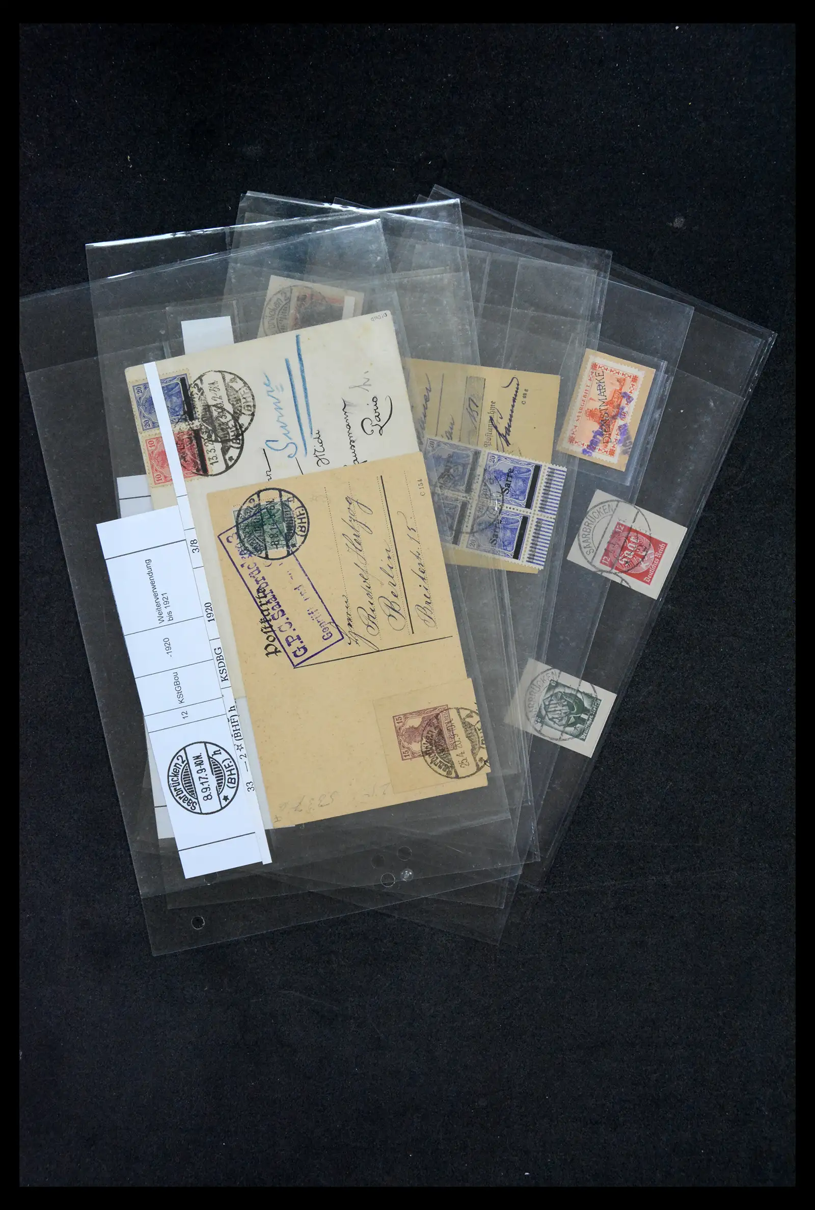 38995 0057 - Stamp collection 38995 Saarland cancellations 1870-1980.