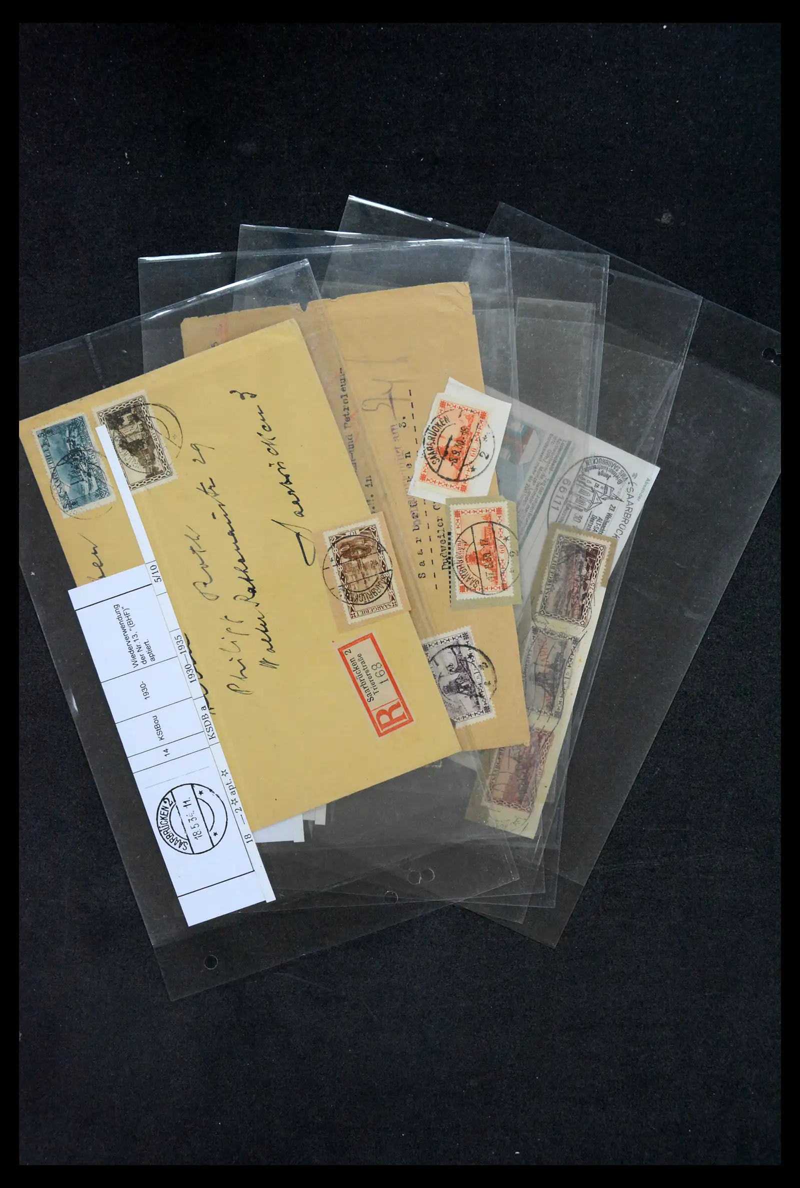 38995 0058 - Stamp collection 38995 Saarland cancellations 1870-1980.