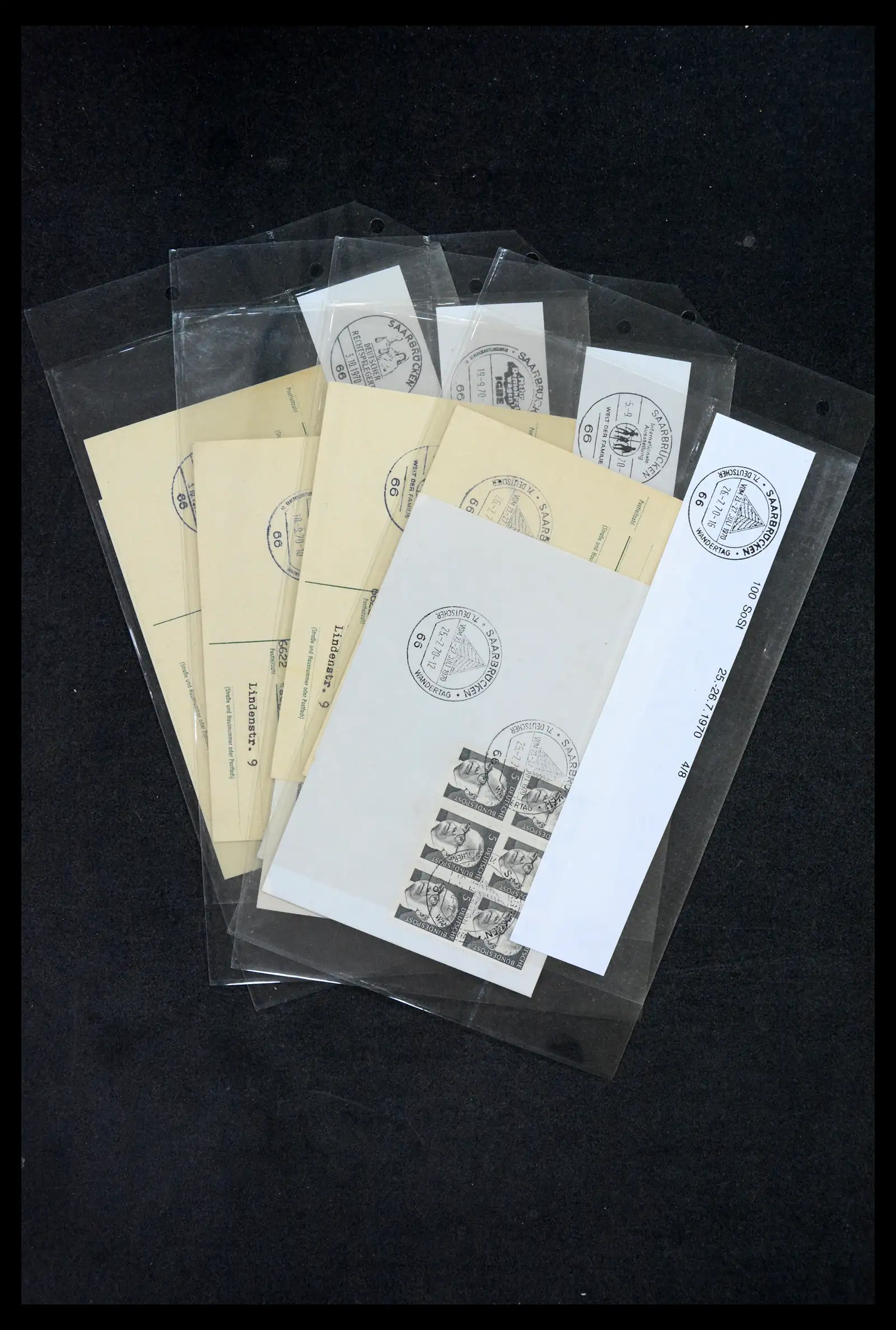 38995 0070 - Stamp collection 38995 Saarland cancellations 1870-1980.