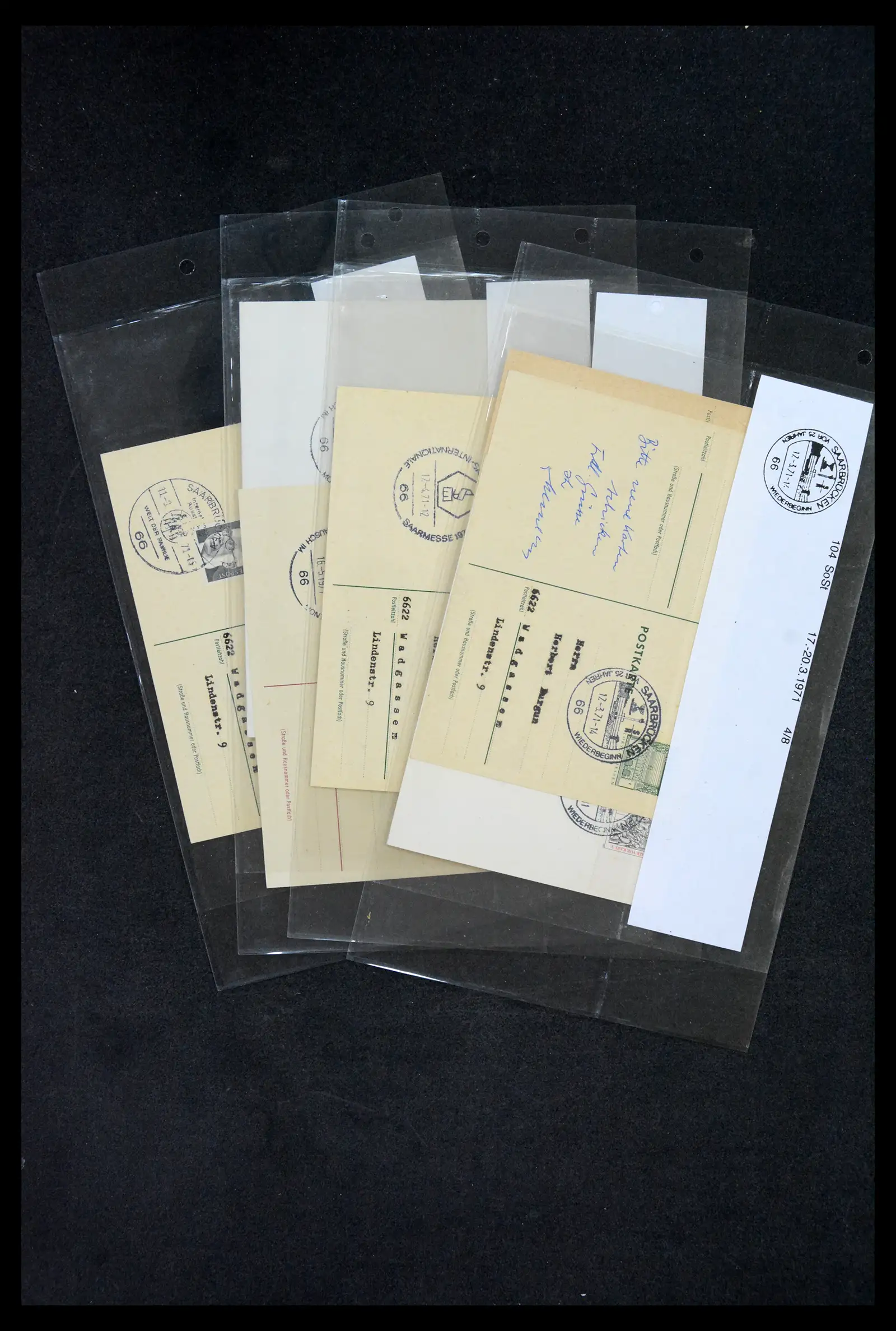 38995 0071 - Stamp collection 38995 Saarland cancellations 1870-1980.