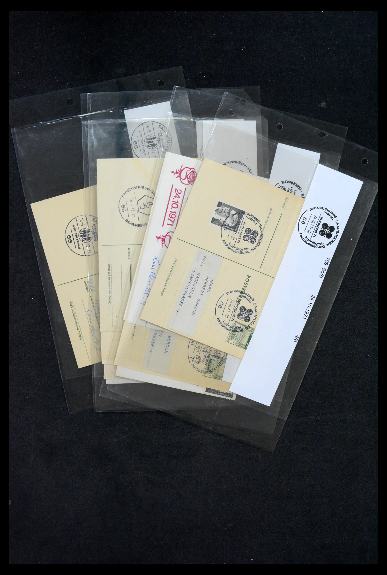 38995 0072 - Stamp collection 38995 Saarland cancellations 1870-1980.