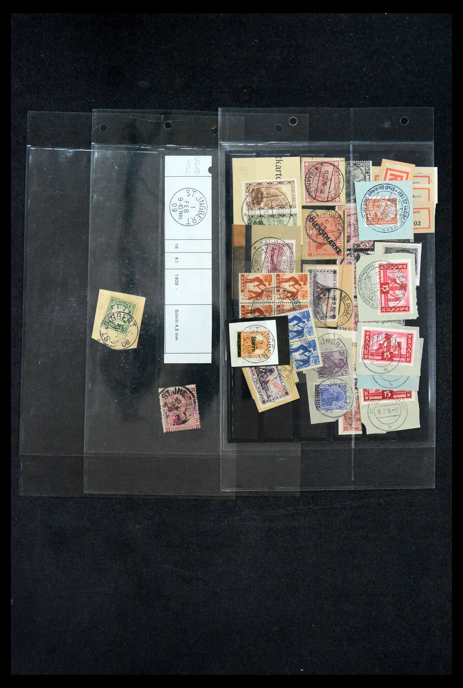 38995 0077 - Stamp collection 38995 Saarland cancellations 1870-1980.
