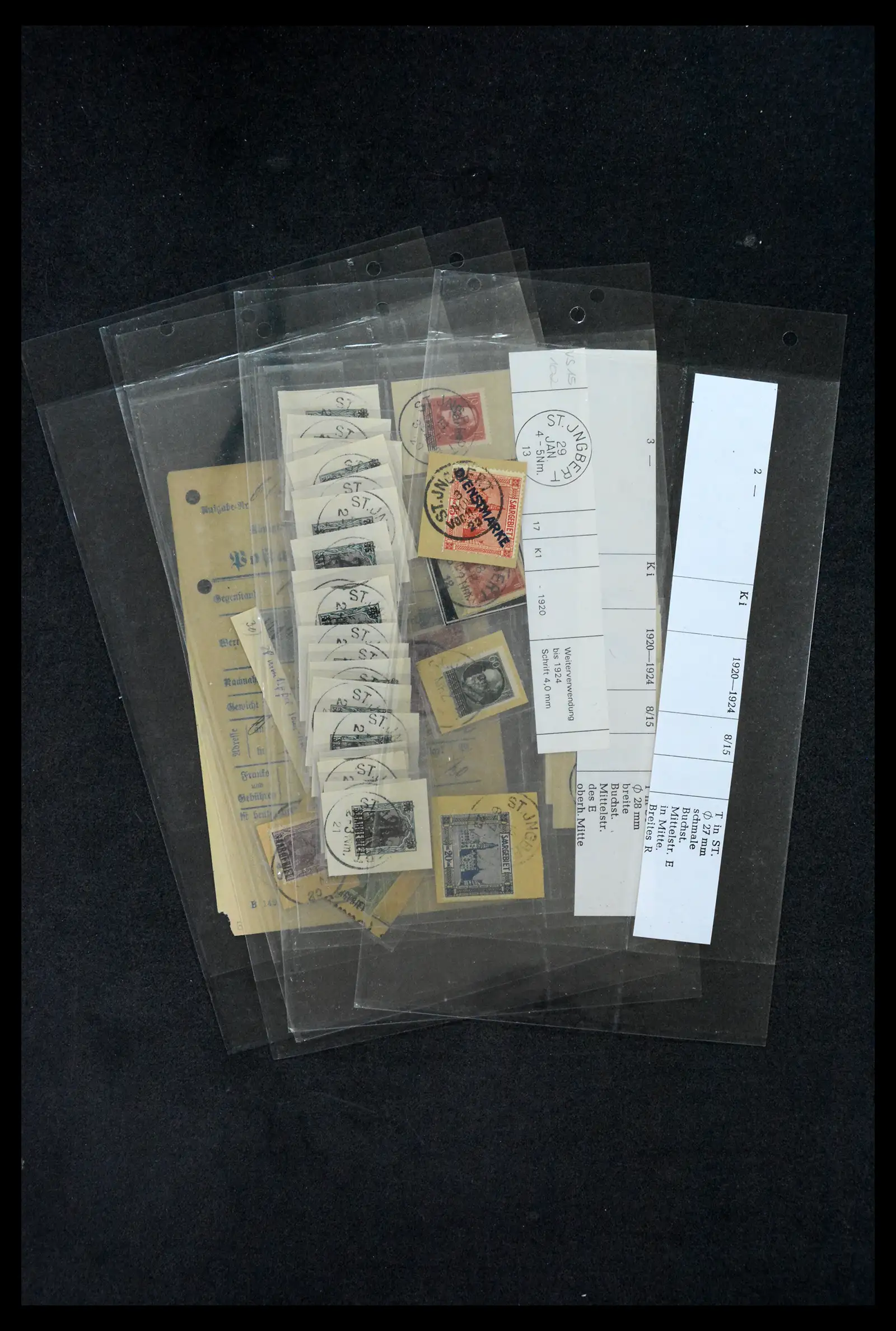 38995 0080 - Stamp collection 38995 Saarland cancellations 1870-1980.