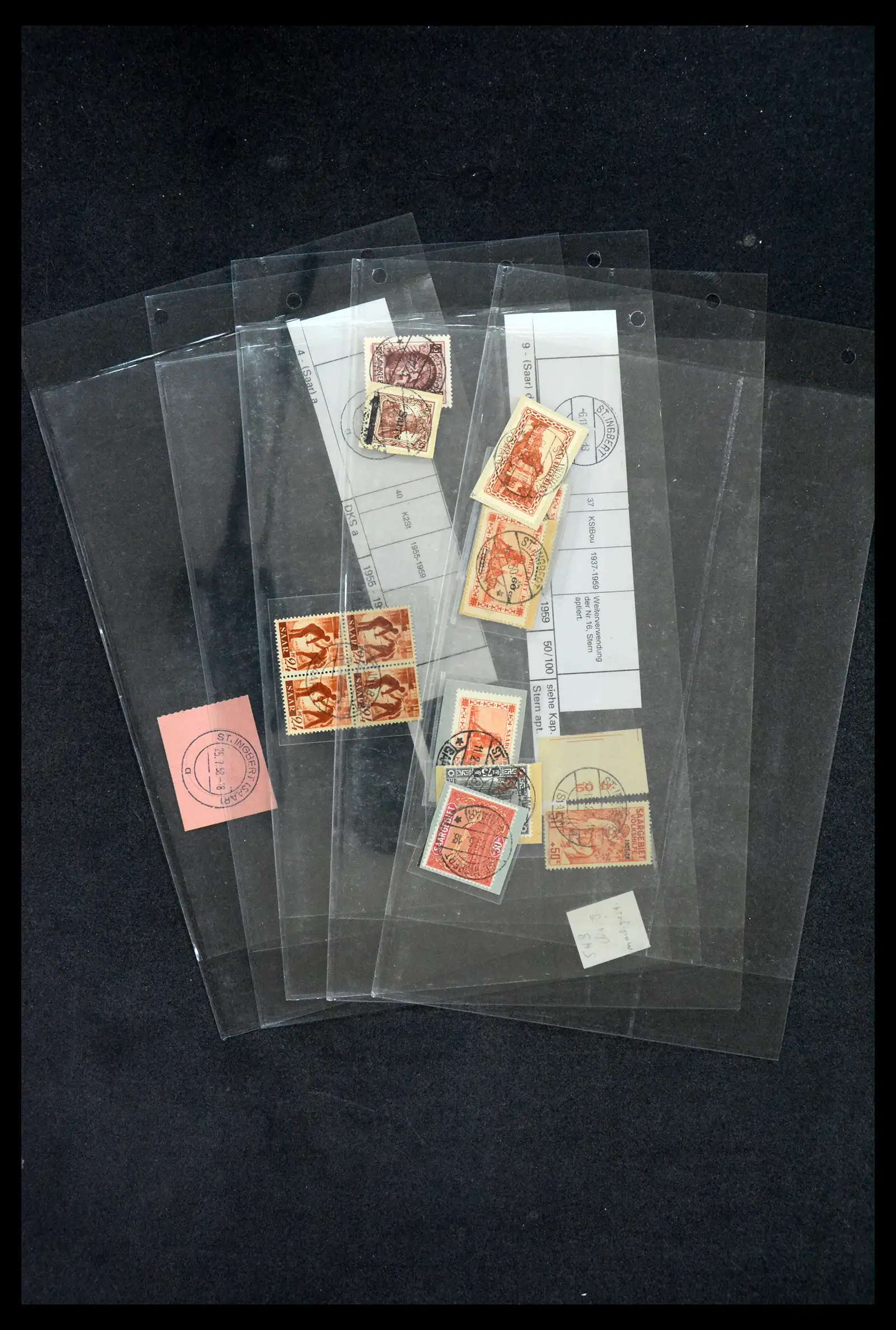 38995 0081 - Stamp collection 38995 Saarland cancellations 1870-1980.