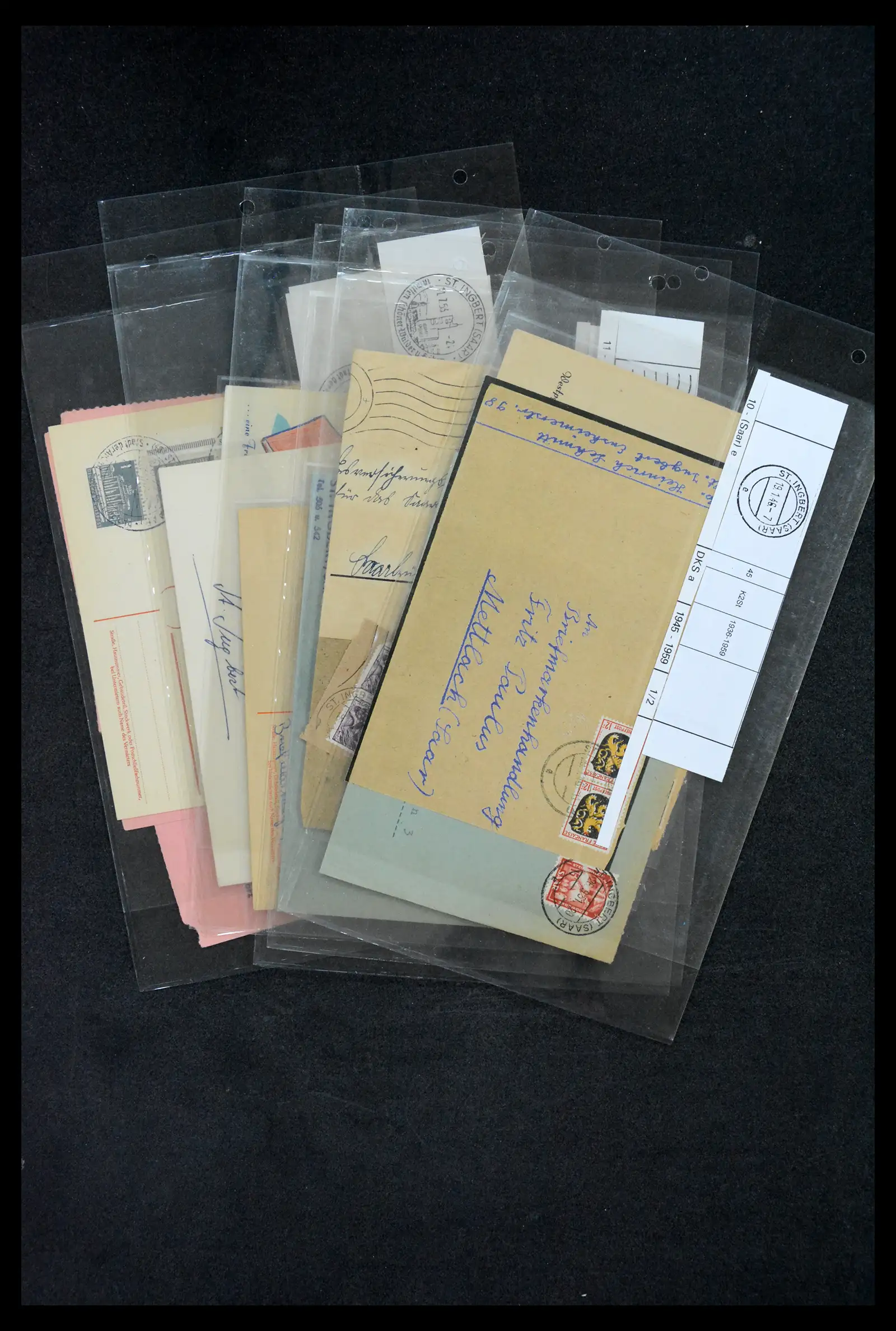 38995 0082 - Stamp collection 38995 Saarland cancellations 1870-1980.