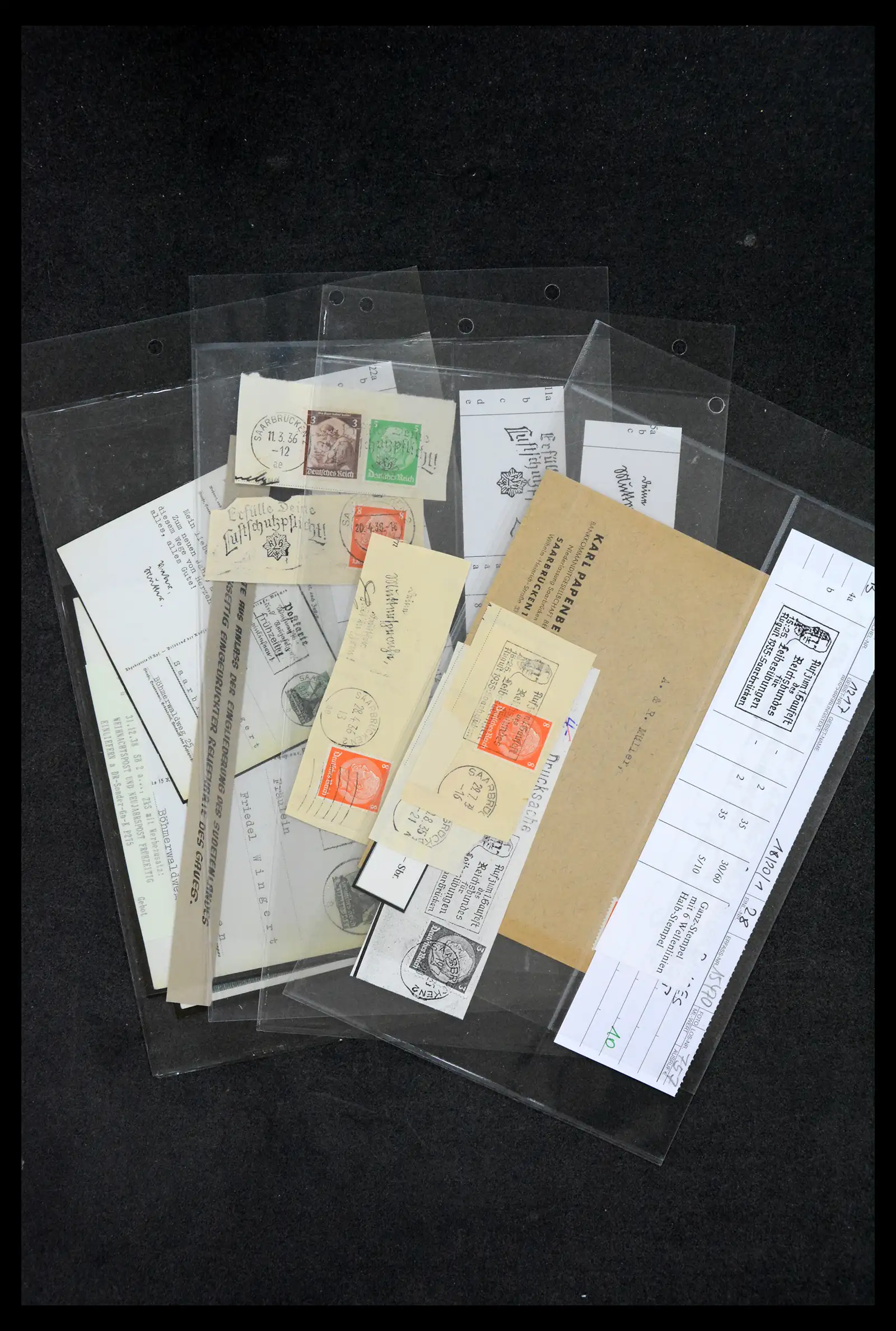 38995 0088 - Stamp collection 38995 Saarland cancellations 1870-1980.